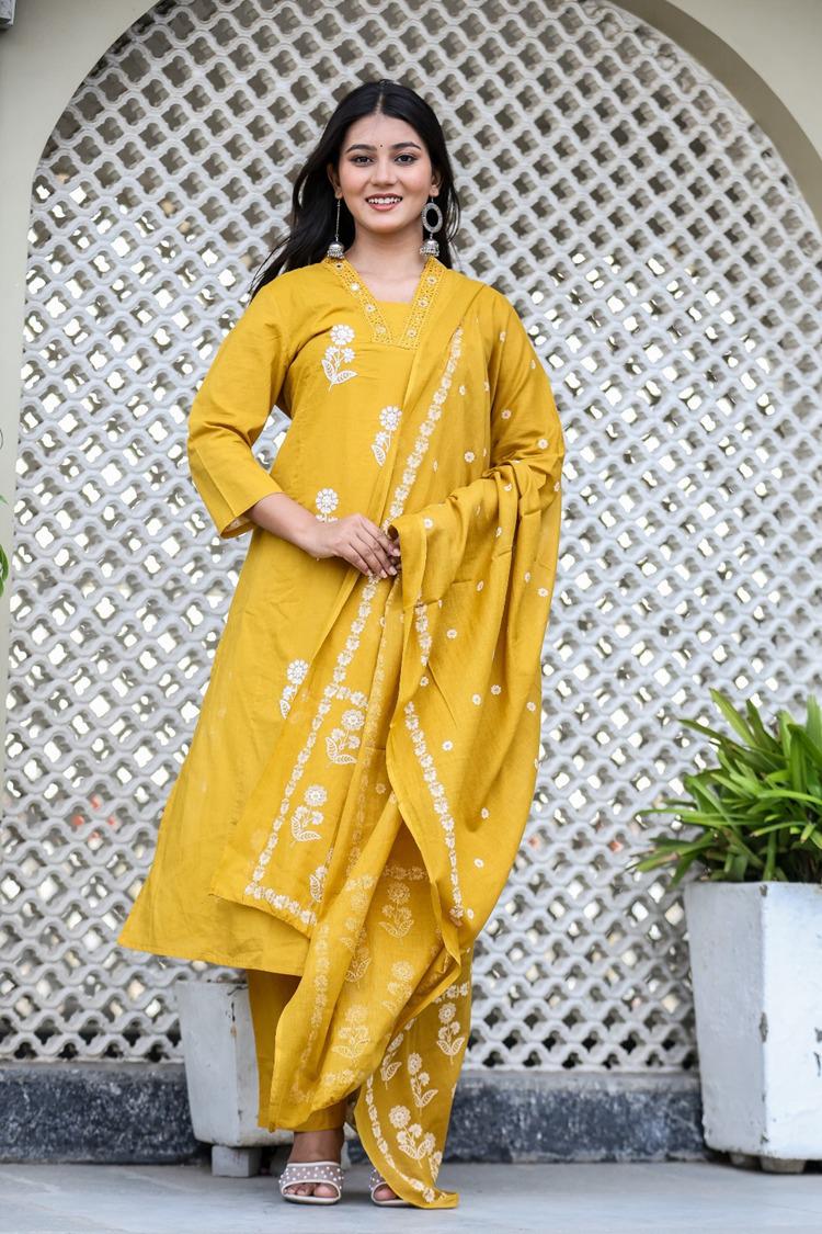 Vasanti Cotton A-Line Suit Set