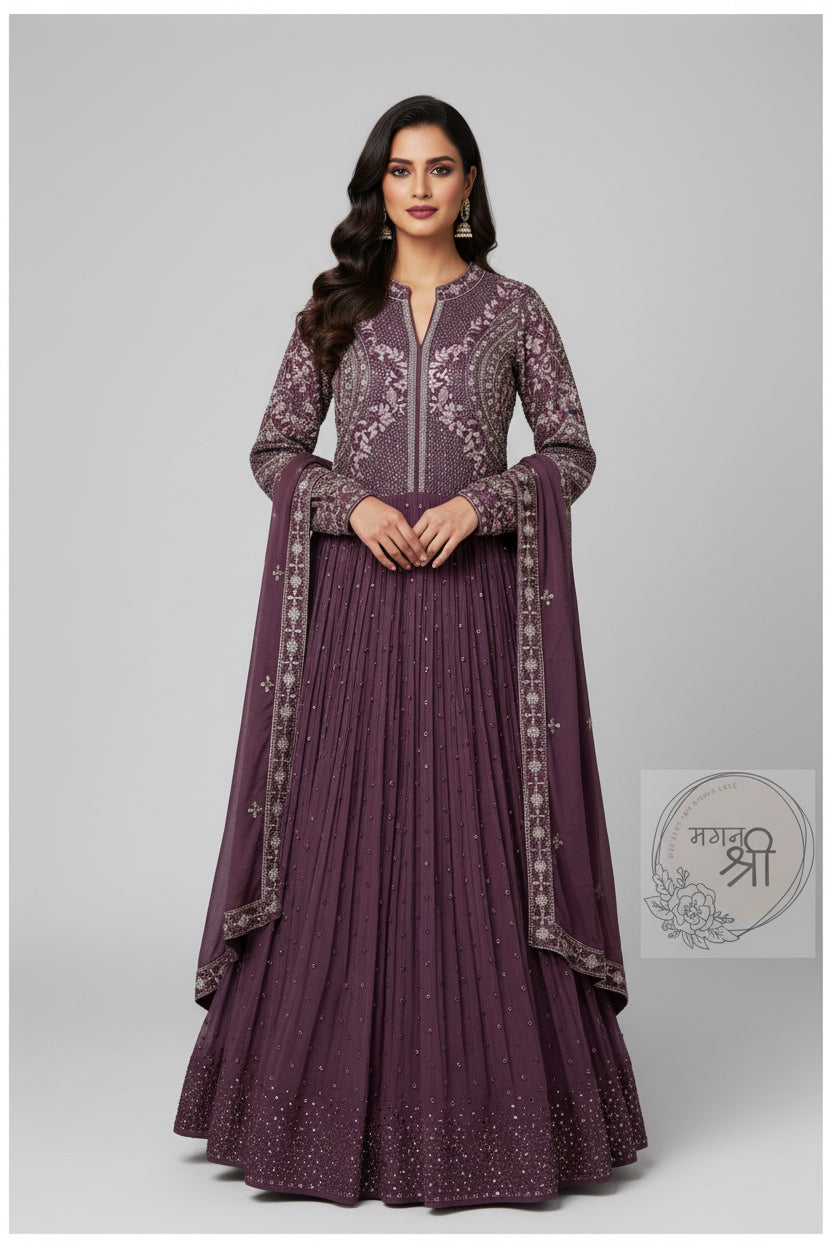 Shahi Bahar — Heavy Embroidered Anarkali Suit Set