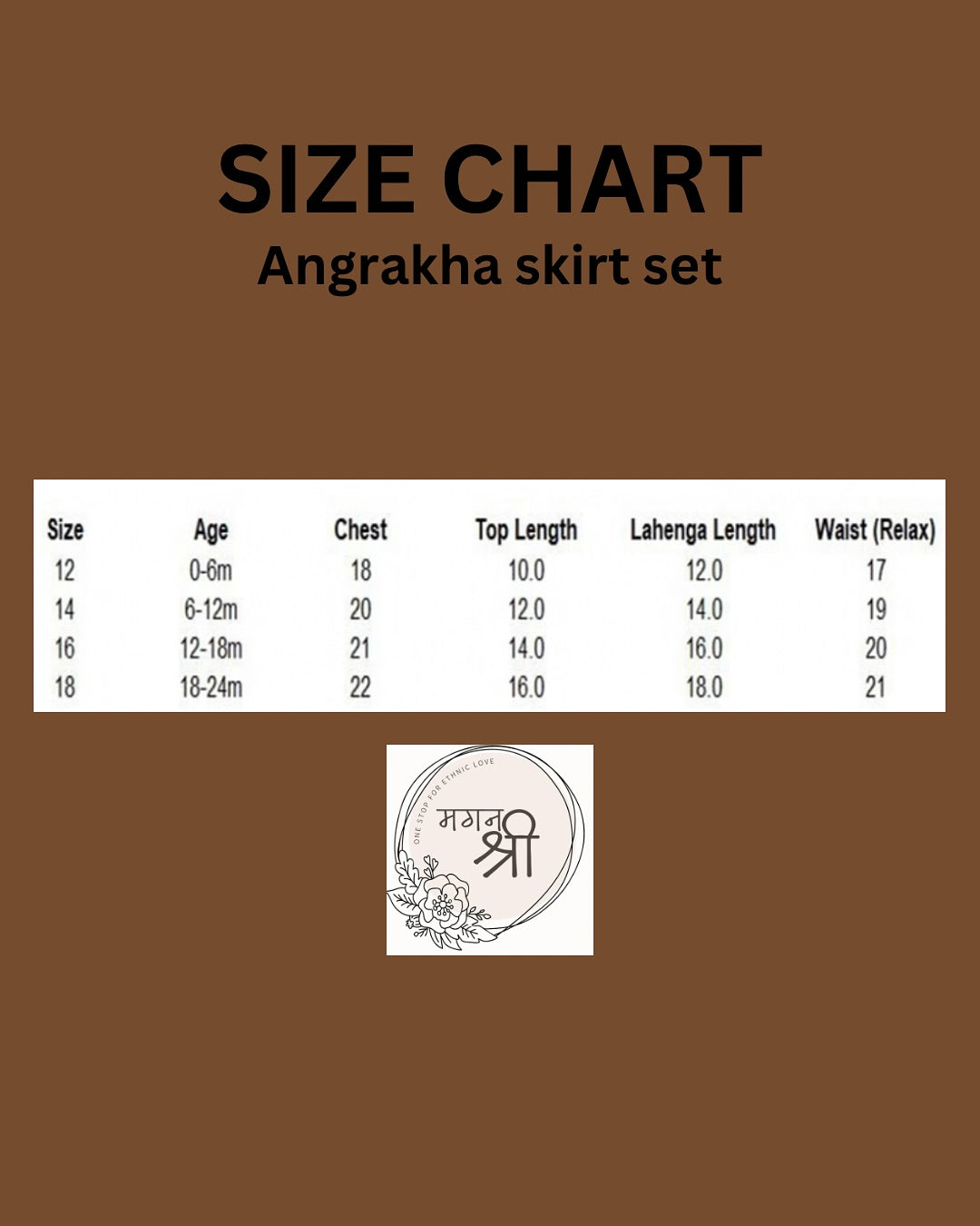 Phool Bahar — Infant Girls Cotton Angrakha Skirt Set