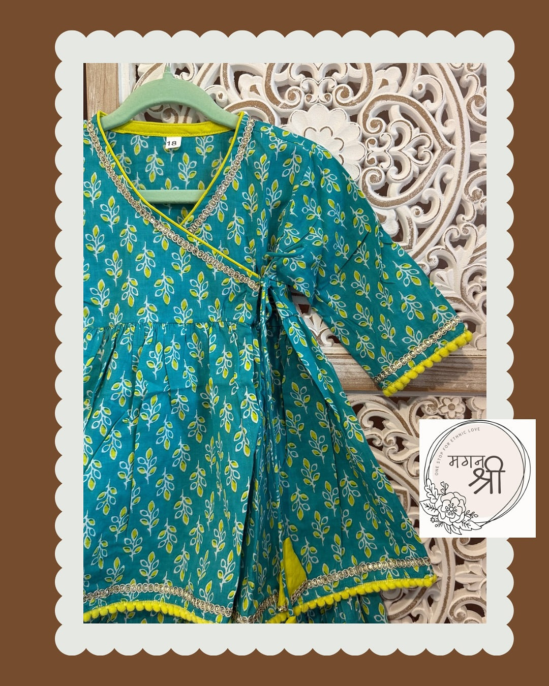 Toddler Girls Angrakha Skirt Set