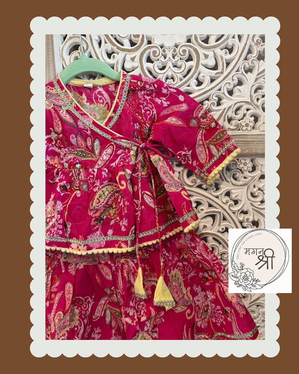 Toddler Girls Angrakha Skirt Set