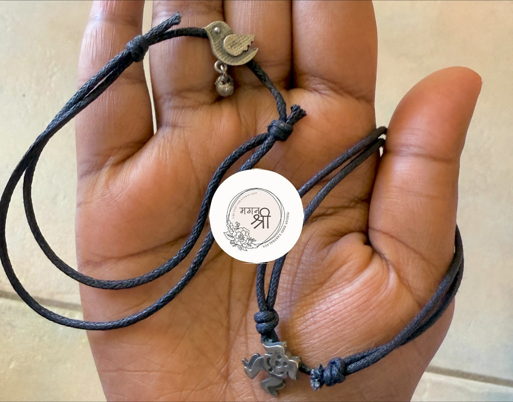 Adjustable Charm Drawstring Bracelet & Anklet – 2-in-1 Minimal Charm Jewellery