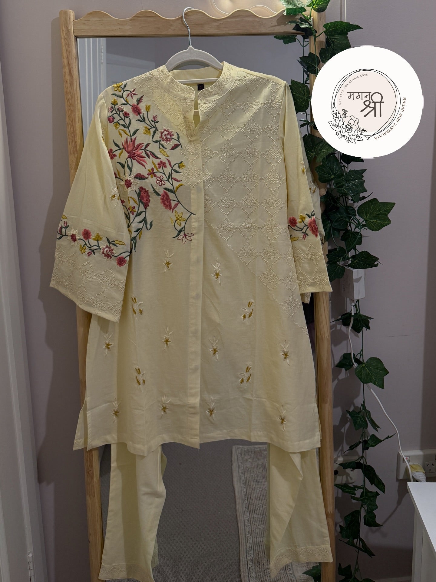 Buttercream Bloom Embroidered Co-Ord Set