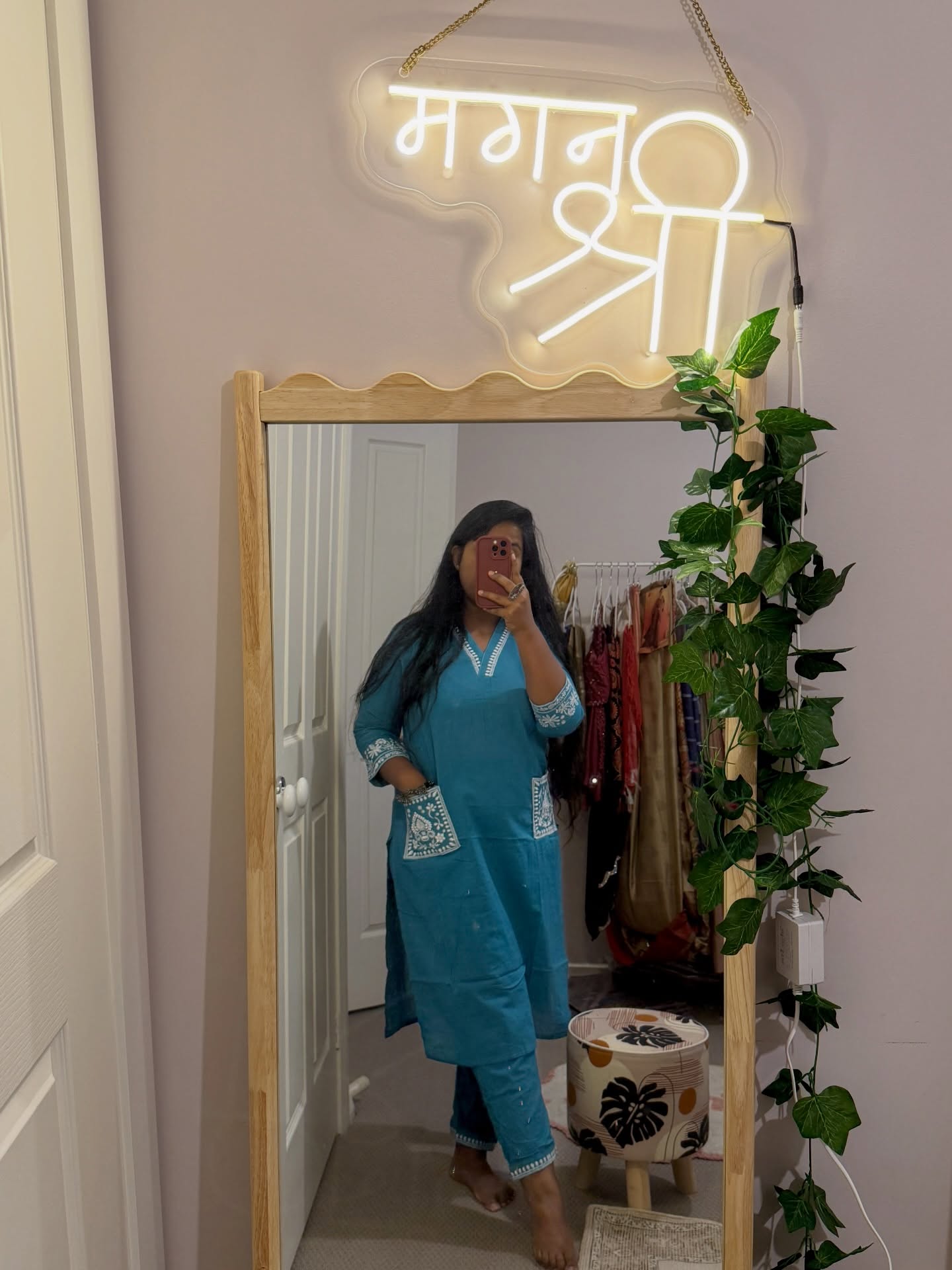 Azure Grace Embroidered Co-Ord Set