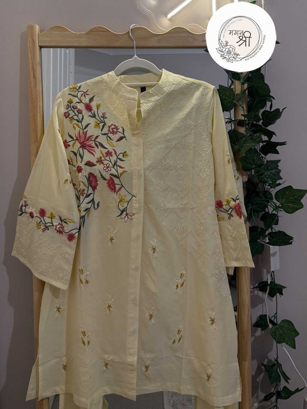 Buttercream Bloom Embroidered Co-Ord Set