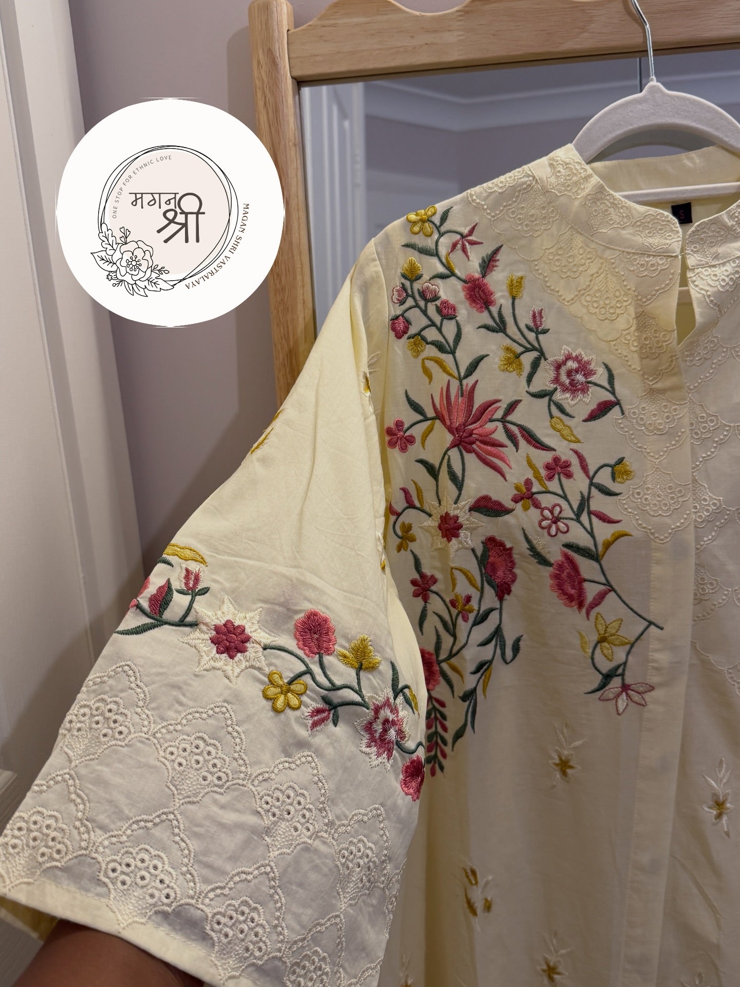 Buttercream Bloom Embroidered Co-Ord Set