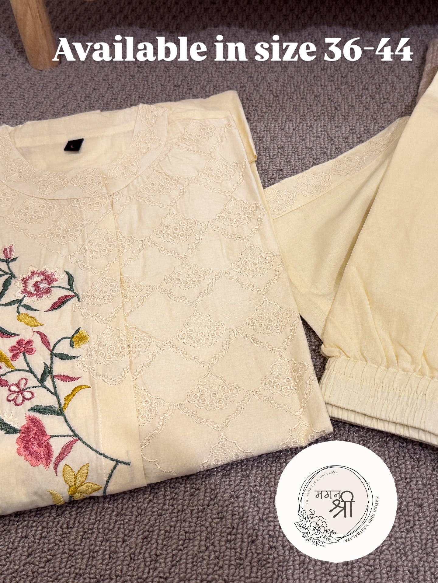 Buttercream Bloom Embroidered Co-Ord Set