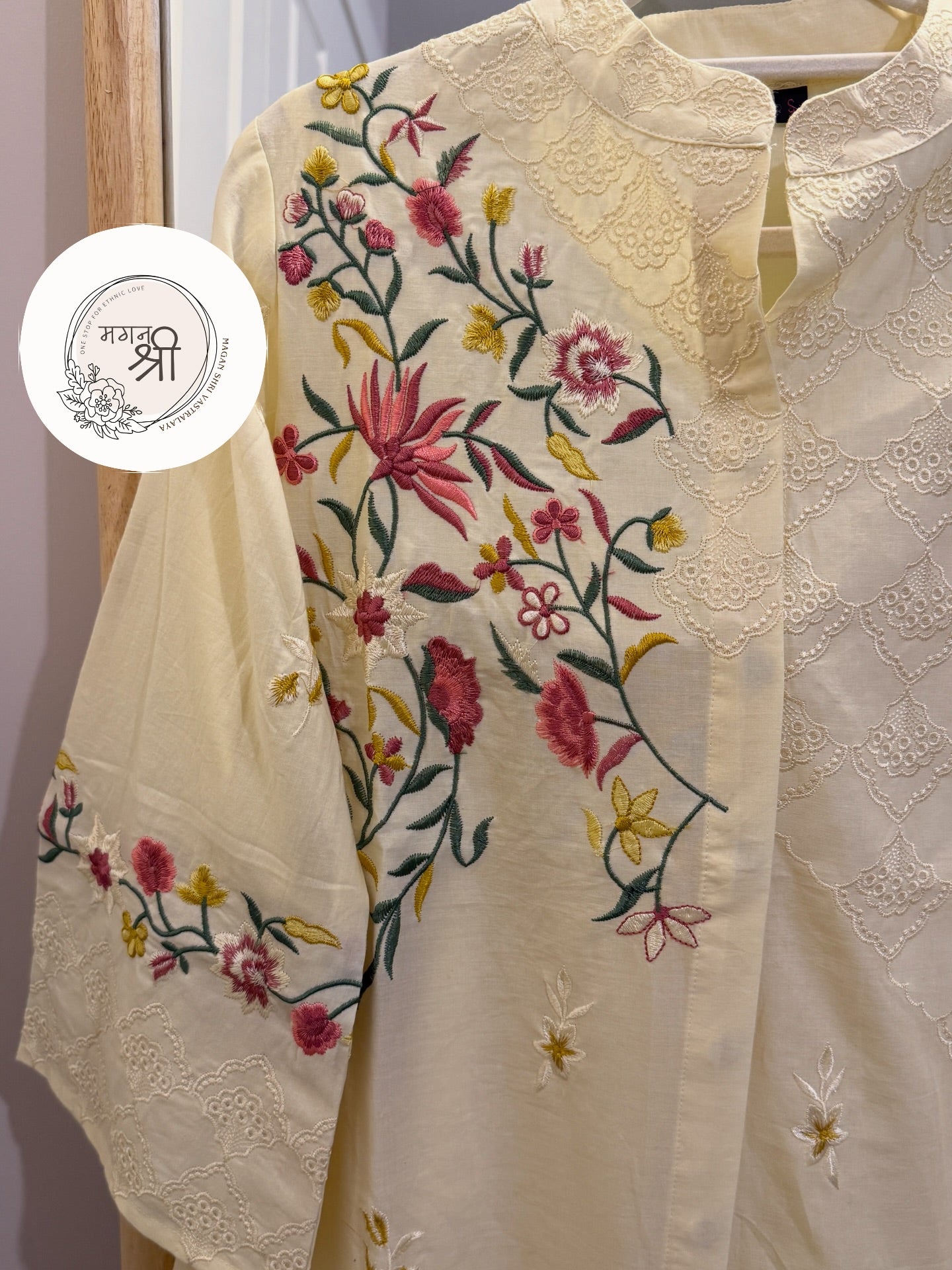 Buttercream Bloom Embroidered Co-Ord Set