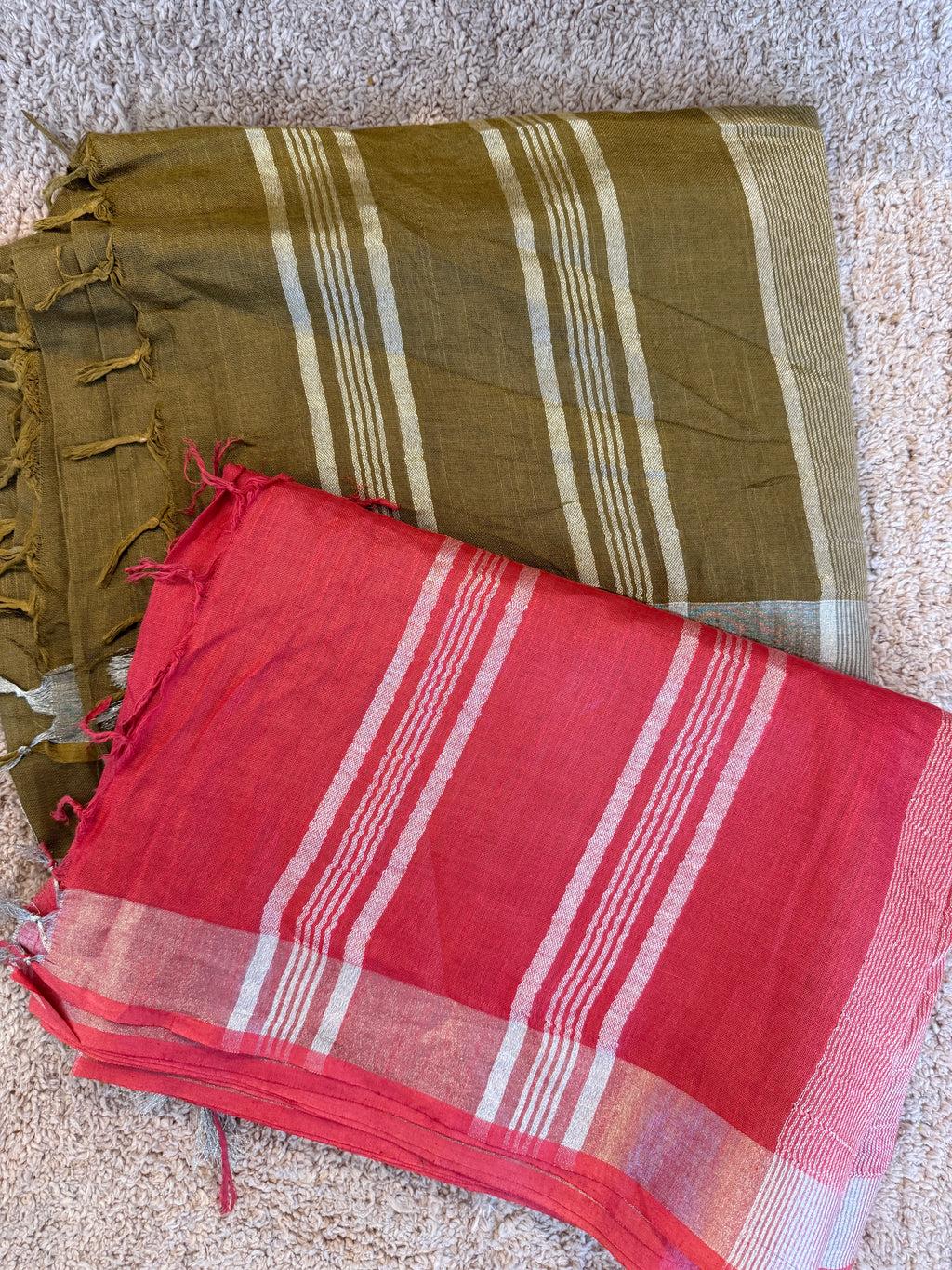 Rangrez Linen Saree | Traditional Indian Linen Saree
