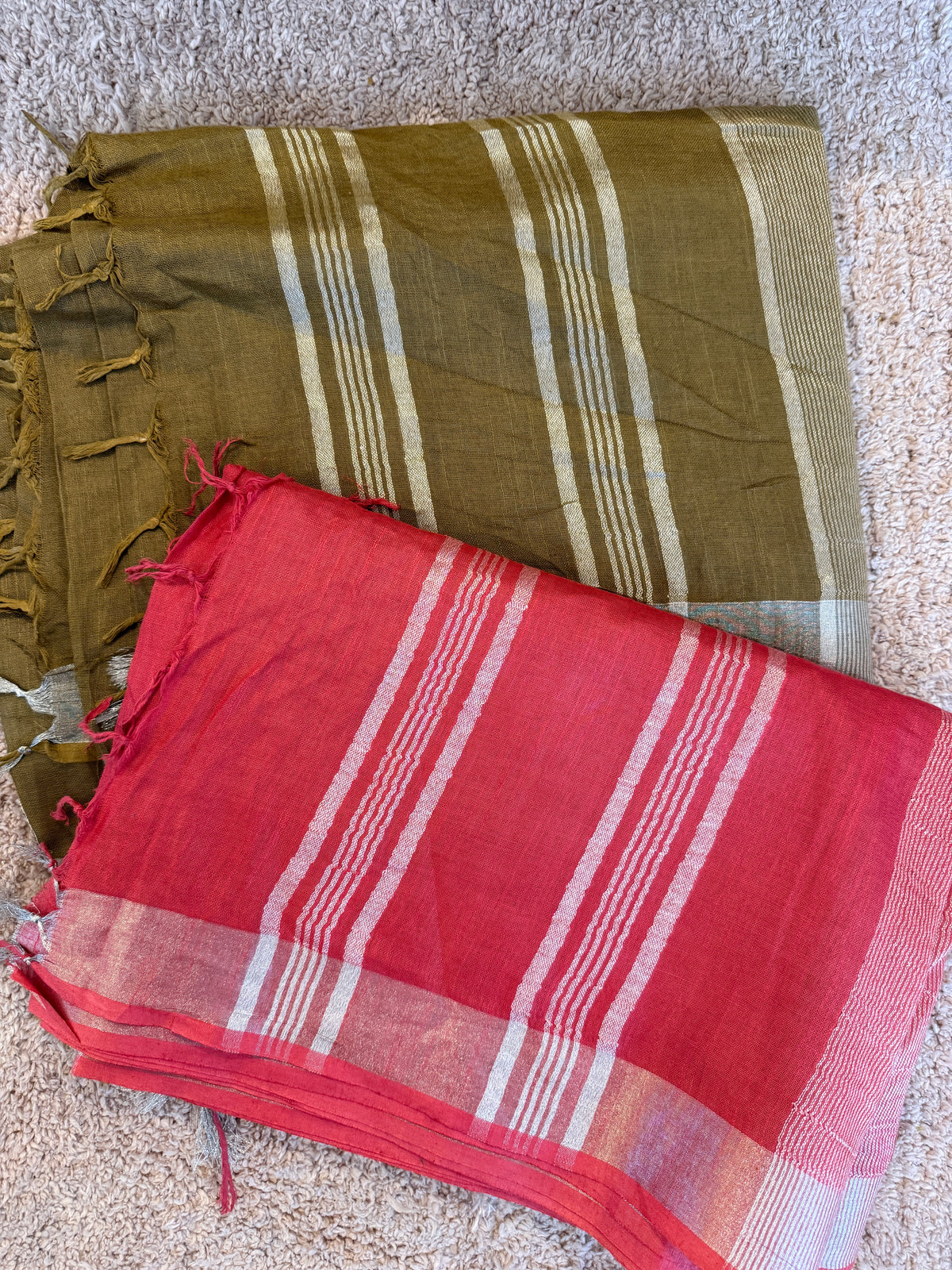 Rangrez Linen Saree | Traditional Indian Linen Saree
