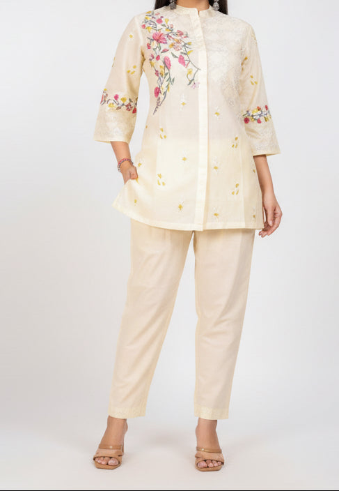 Buttercream Bloom Embroidered Co-Ord Set