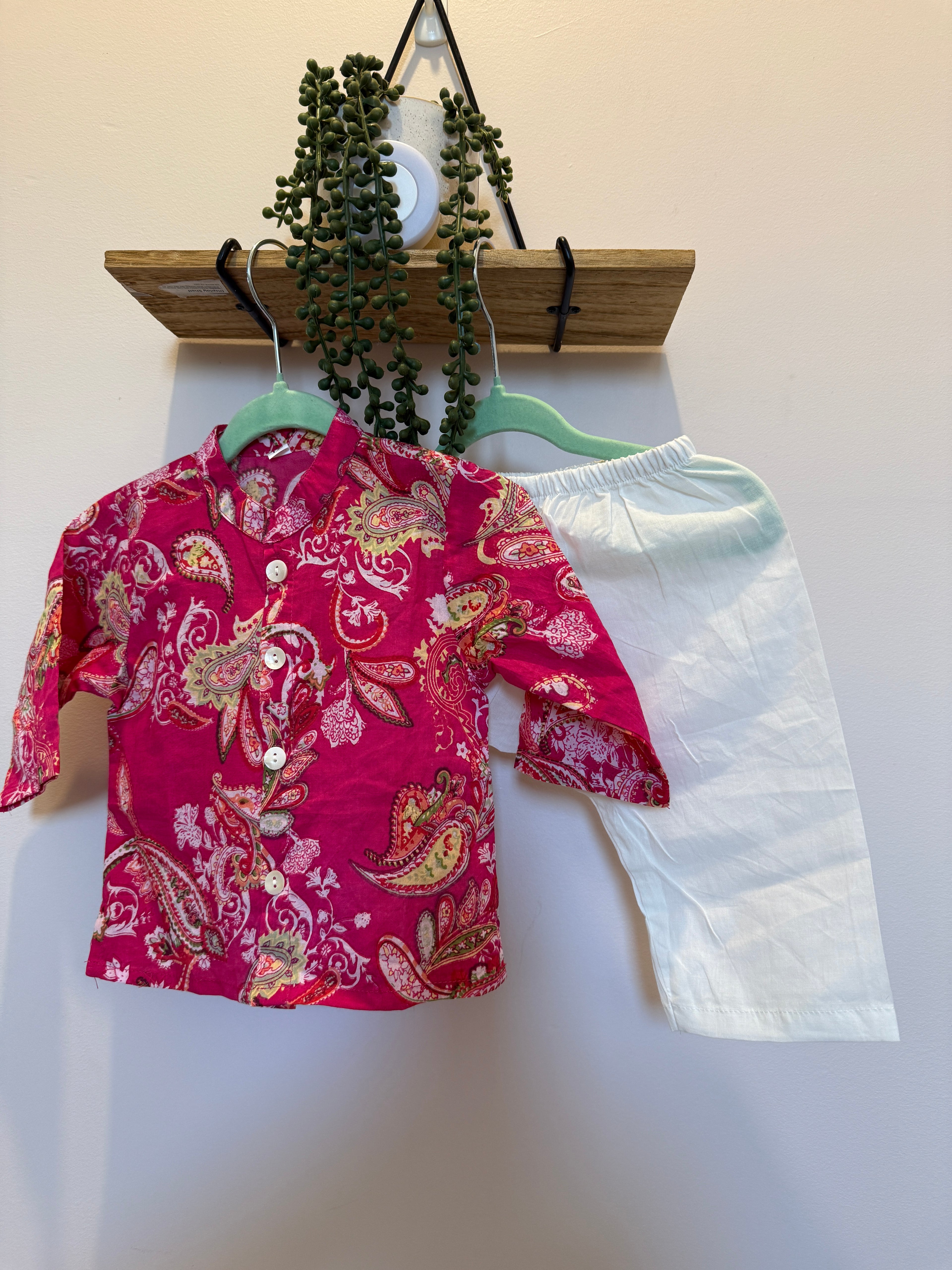 Paisley Prince — Boys Cotton Kurta Pyjama Set