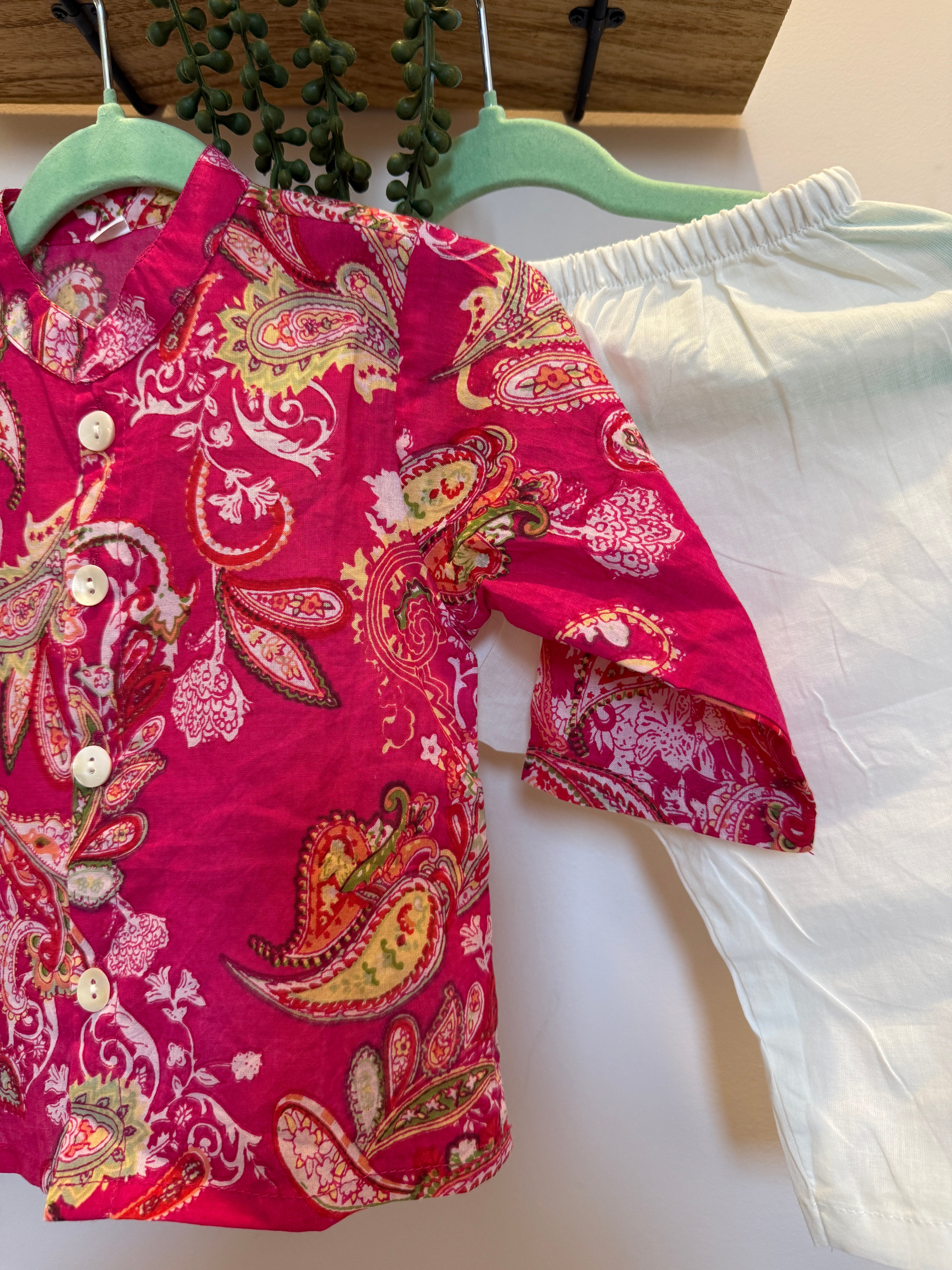 Paisley Prince — Boys Cotton Kurta Pyjama Set