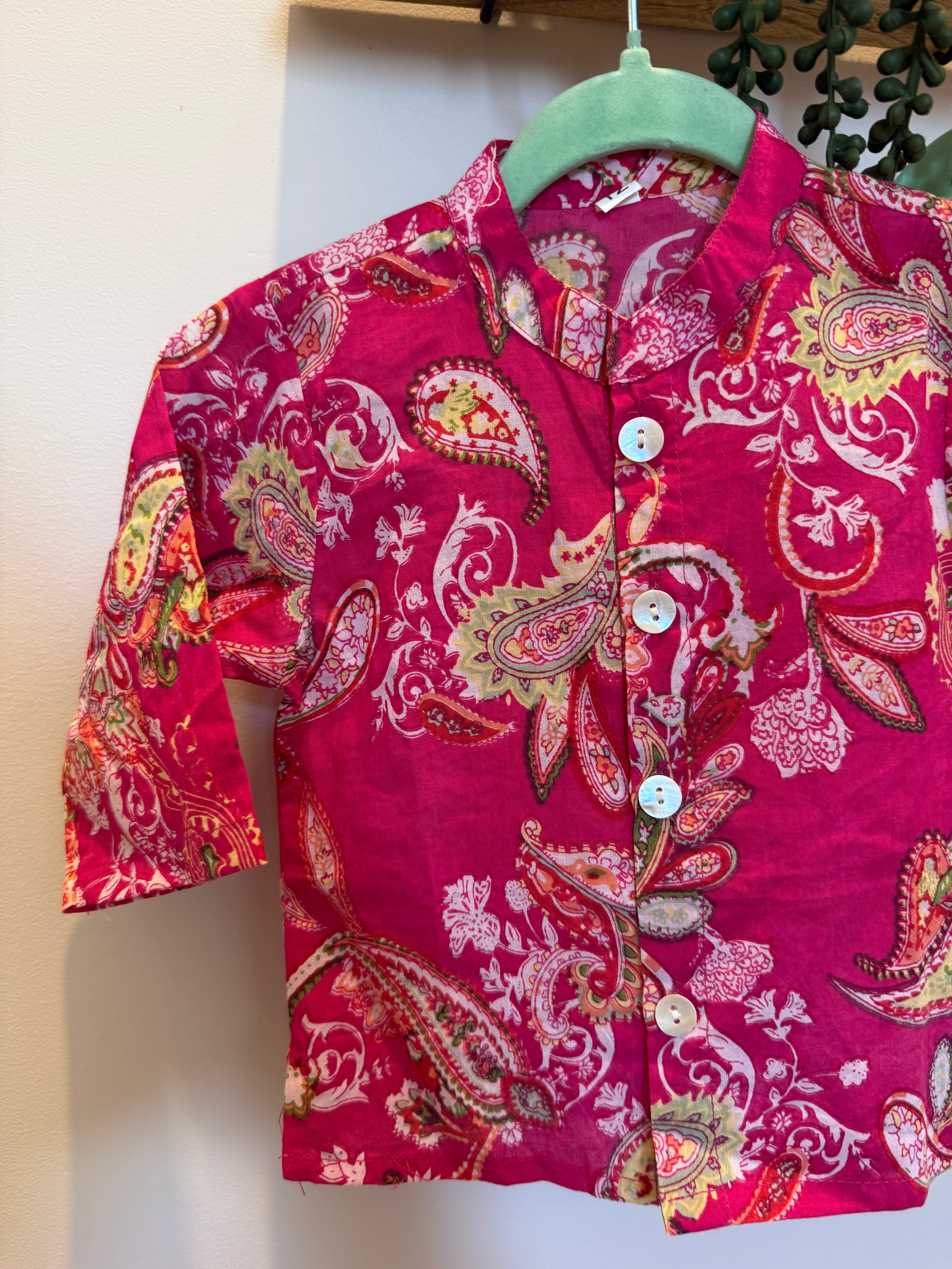 Paisley Prince — Boys Cotton Kurta Pyjama Set