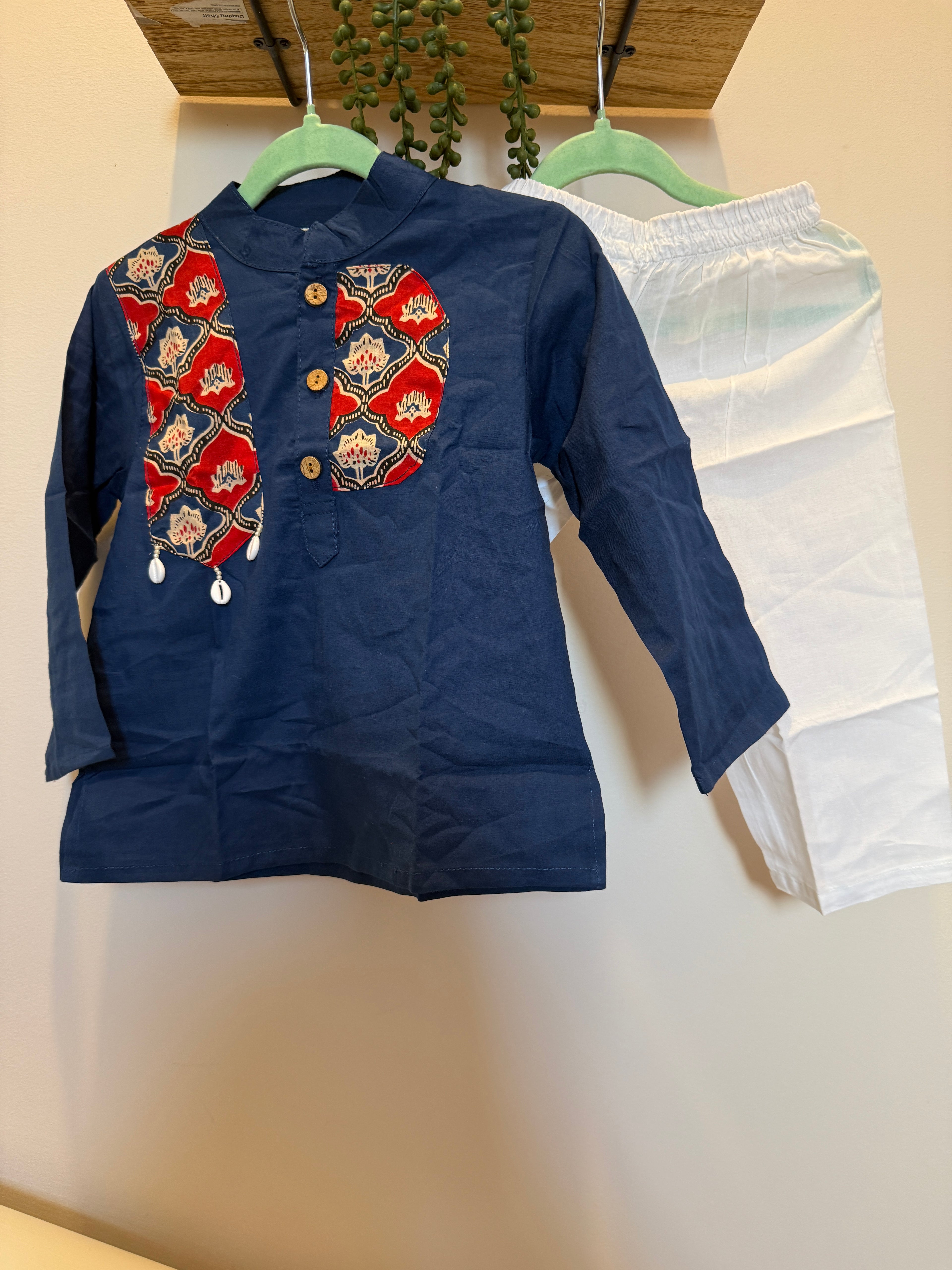 Nawab Junior — Boys Cotton Kurta Pyjama Set
