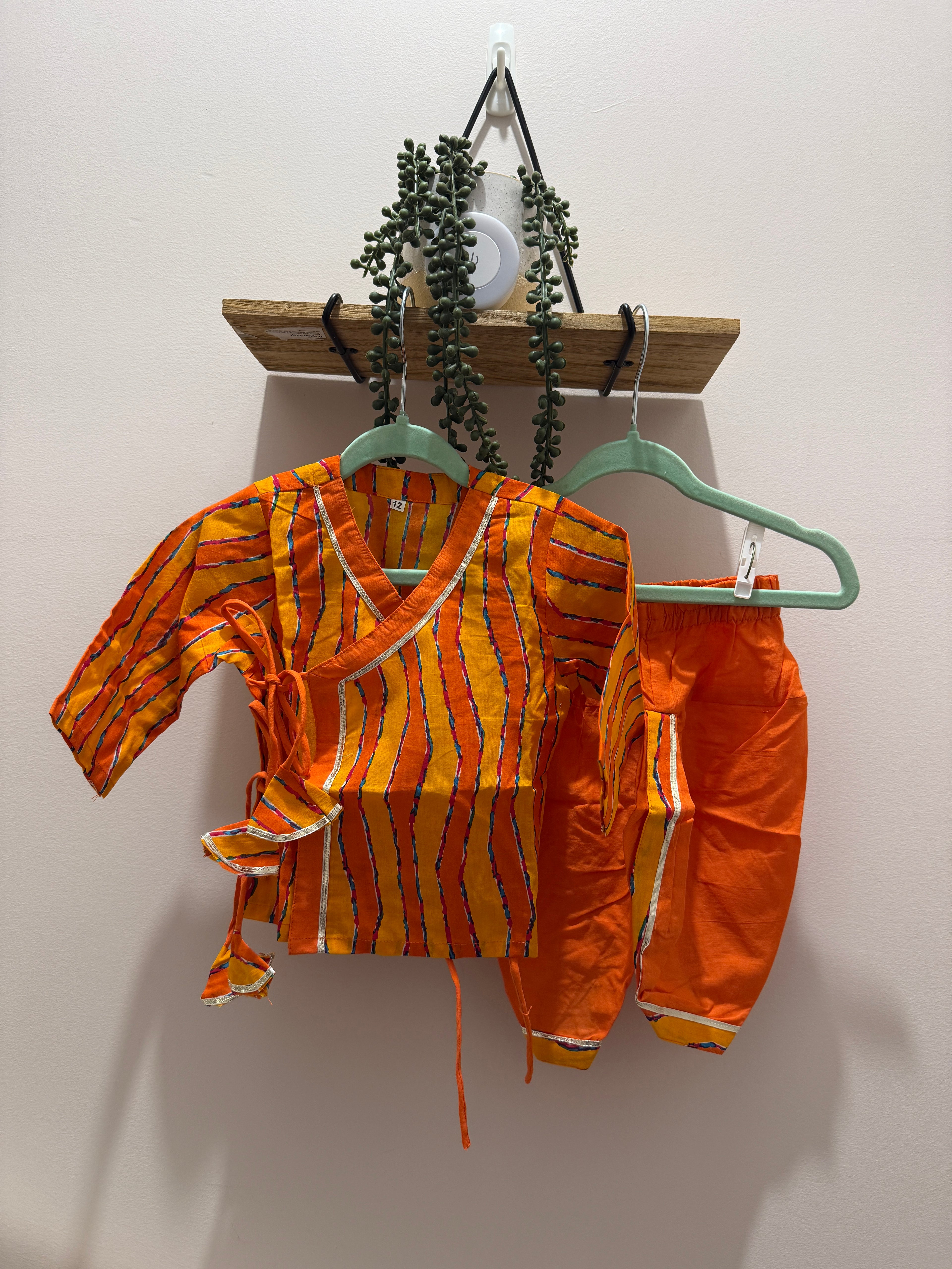 Kesari Raja — Boys Cotton Angrakha Dhoti Set