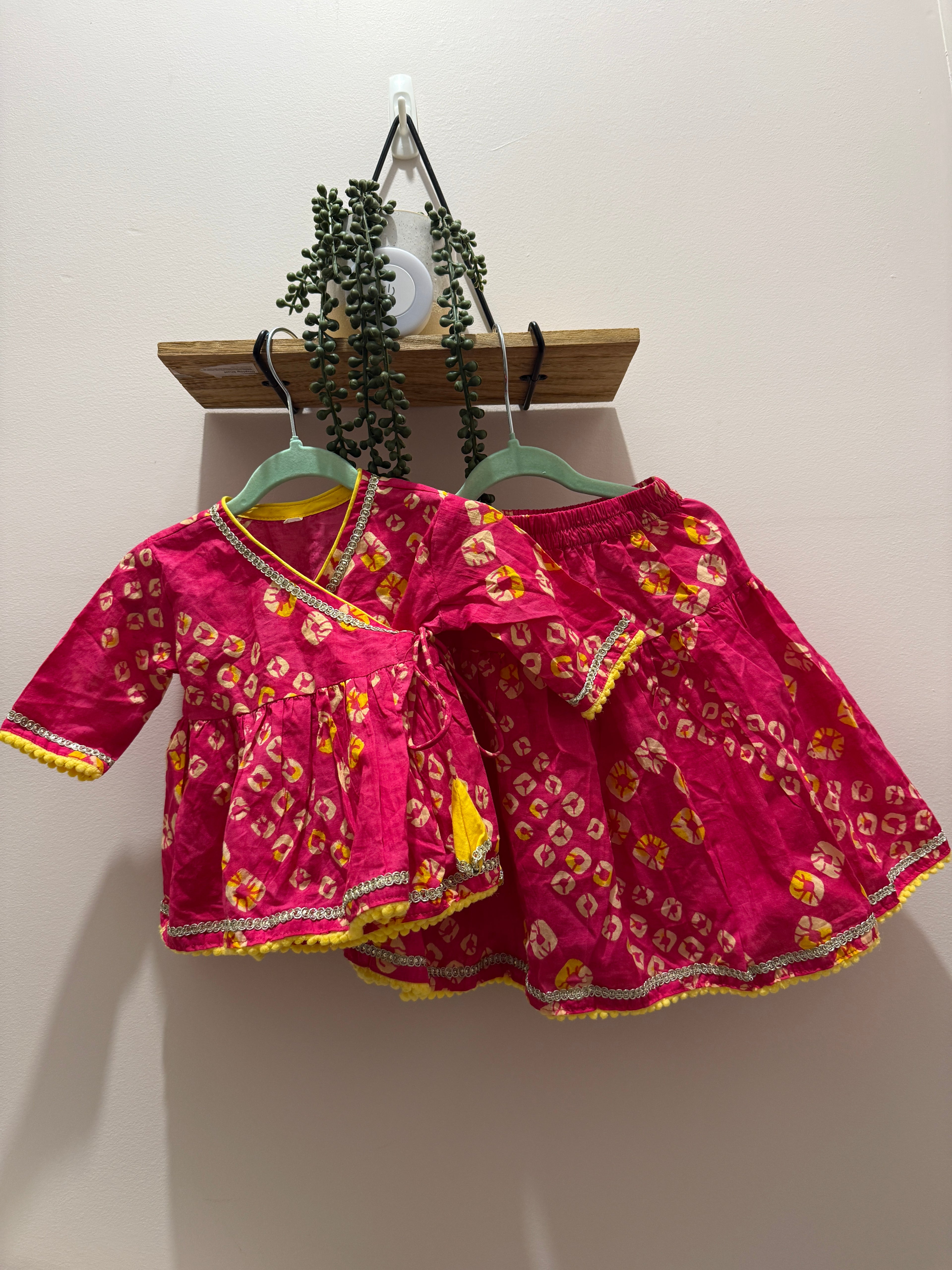 Rani Bandhani — Infant Girls Angrakha Skirt Set