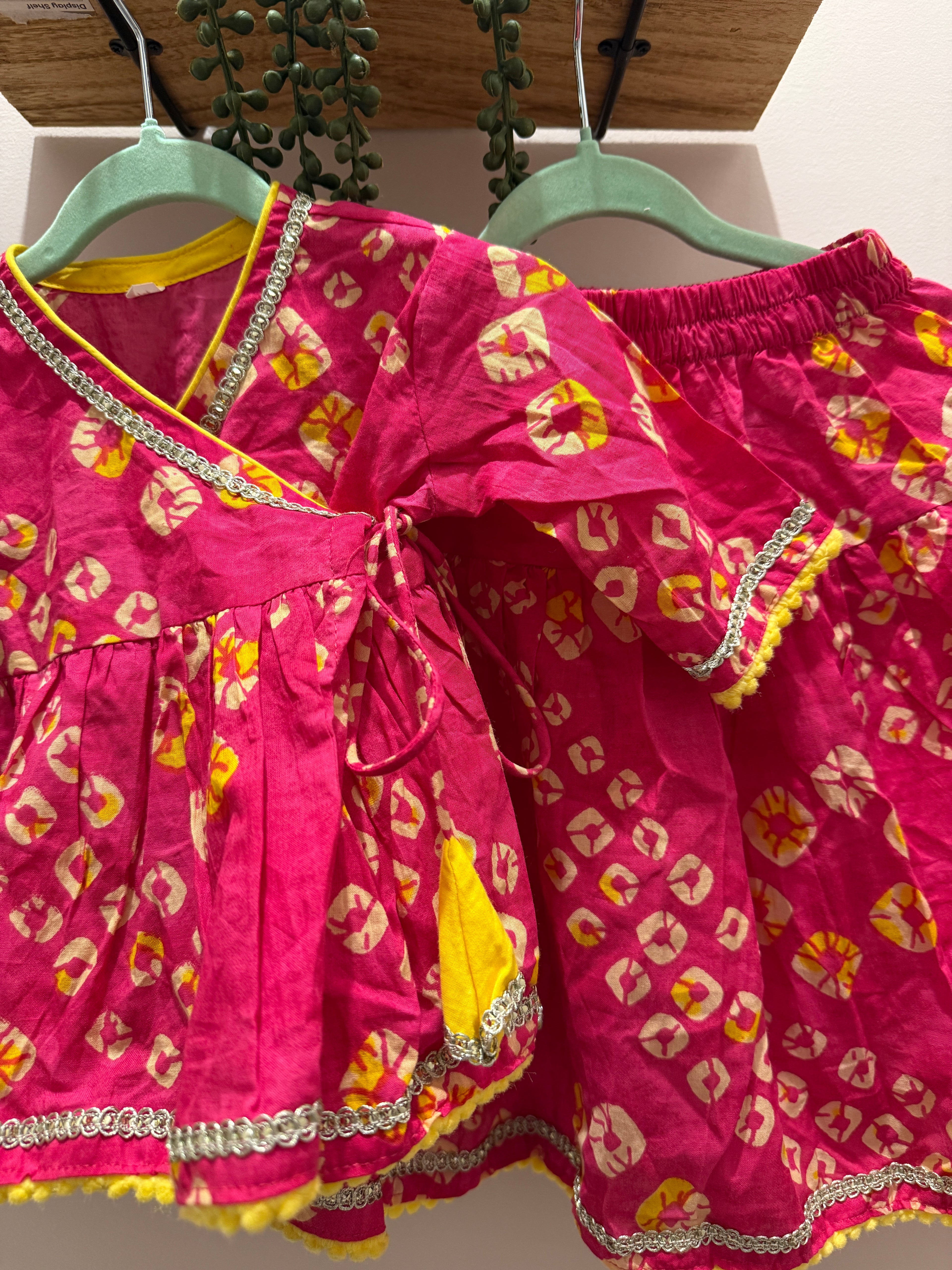 Rani Bandhani — Infant Girls Angrakha Skirt Set