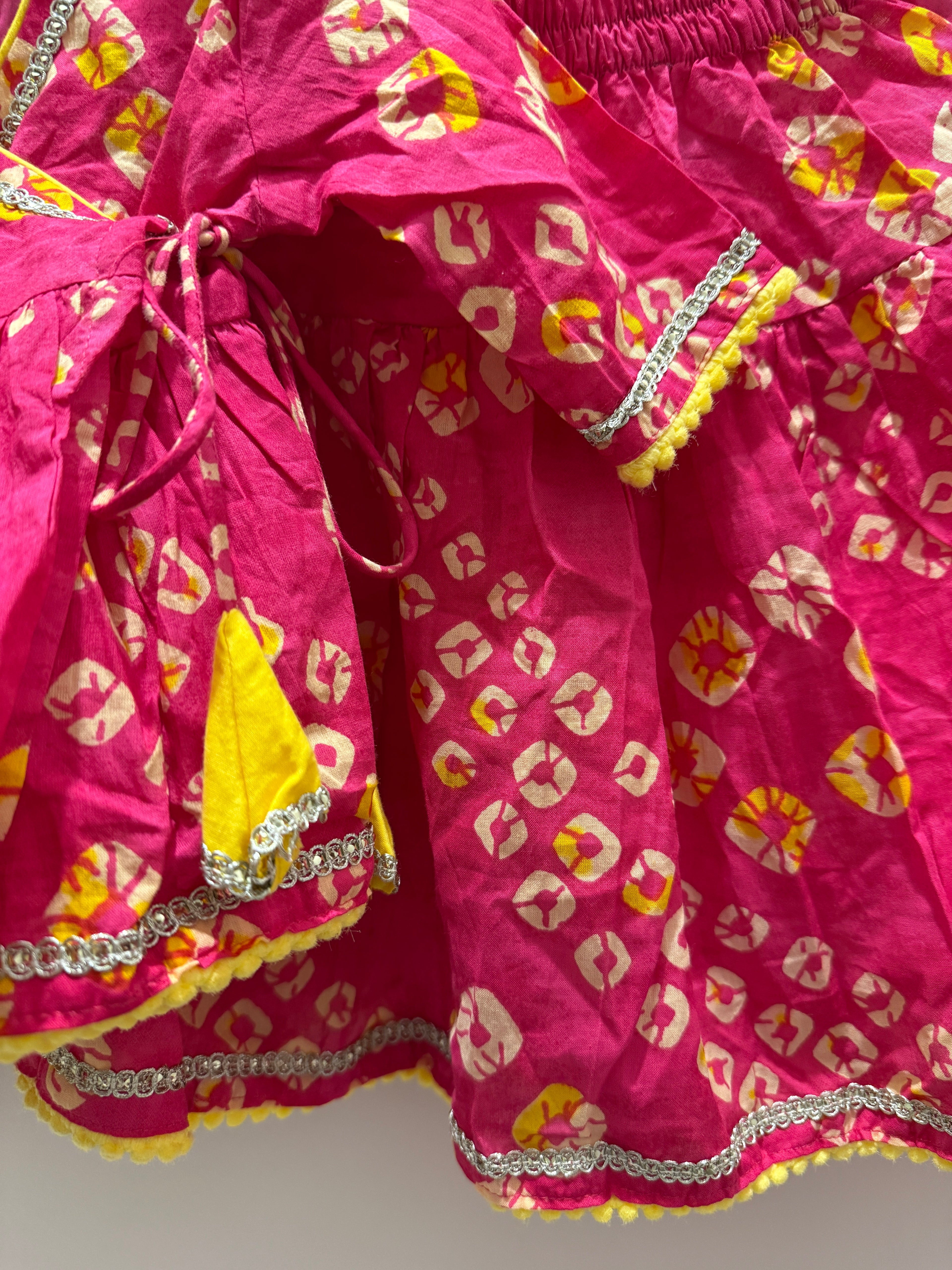 Rani Bandhani — Infant Girls Angrakha Skirt Set