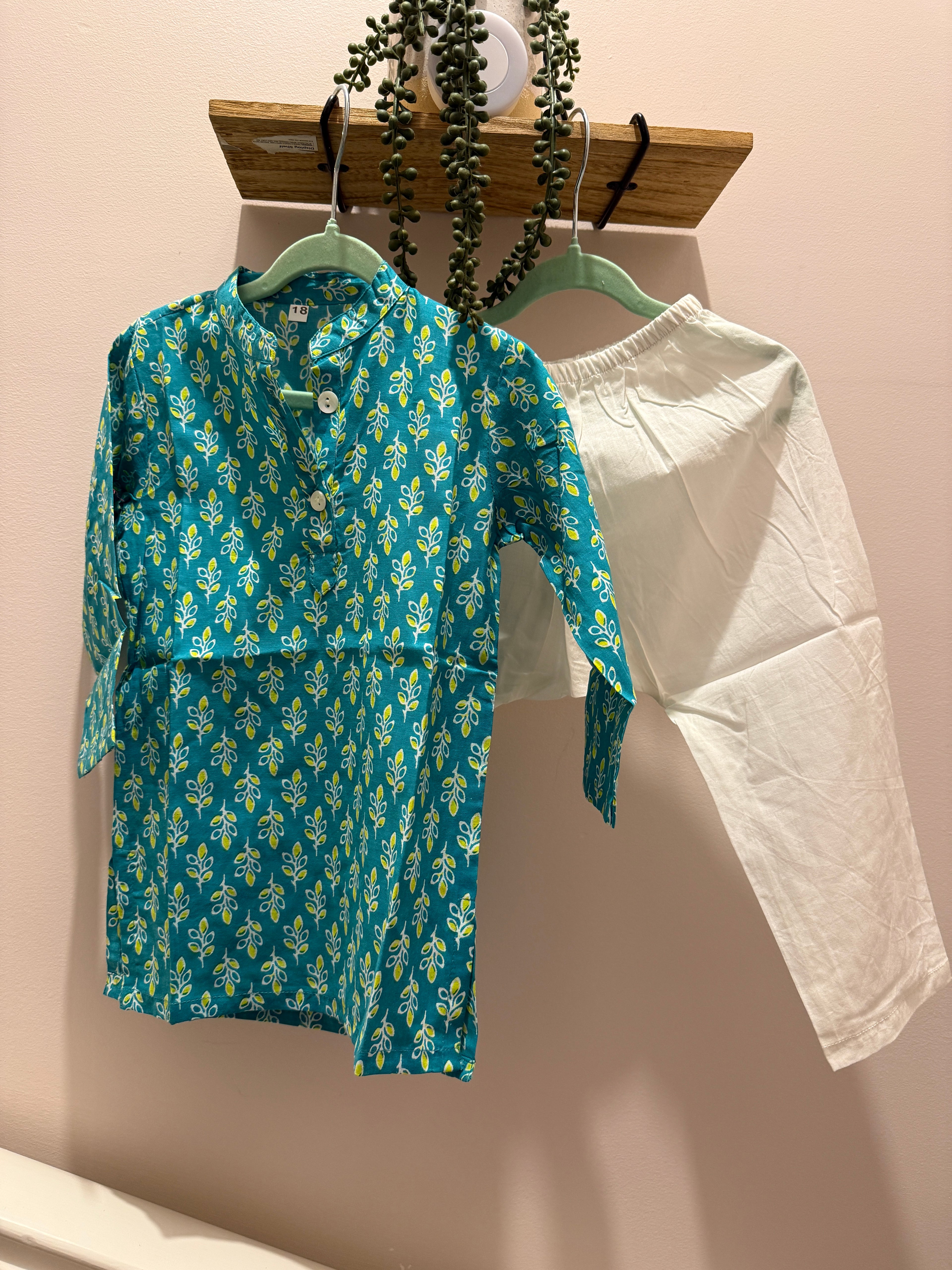 Chota Nawab — Boys Cotton Kurta Pyjama Set