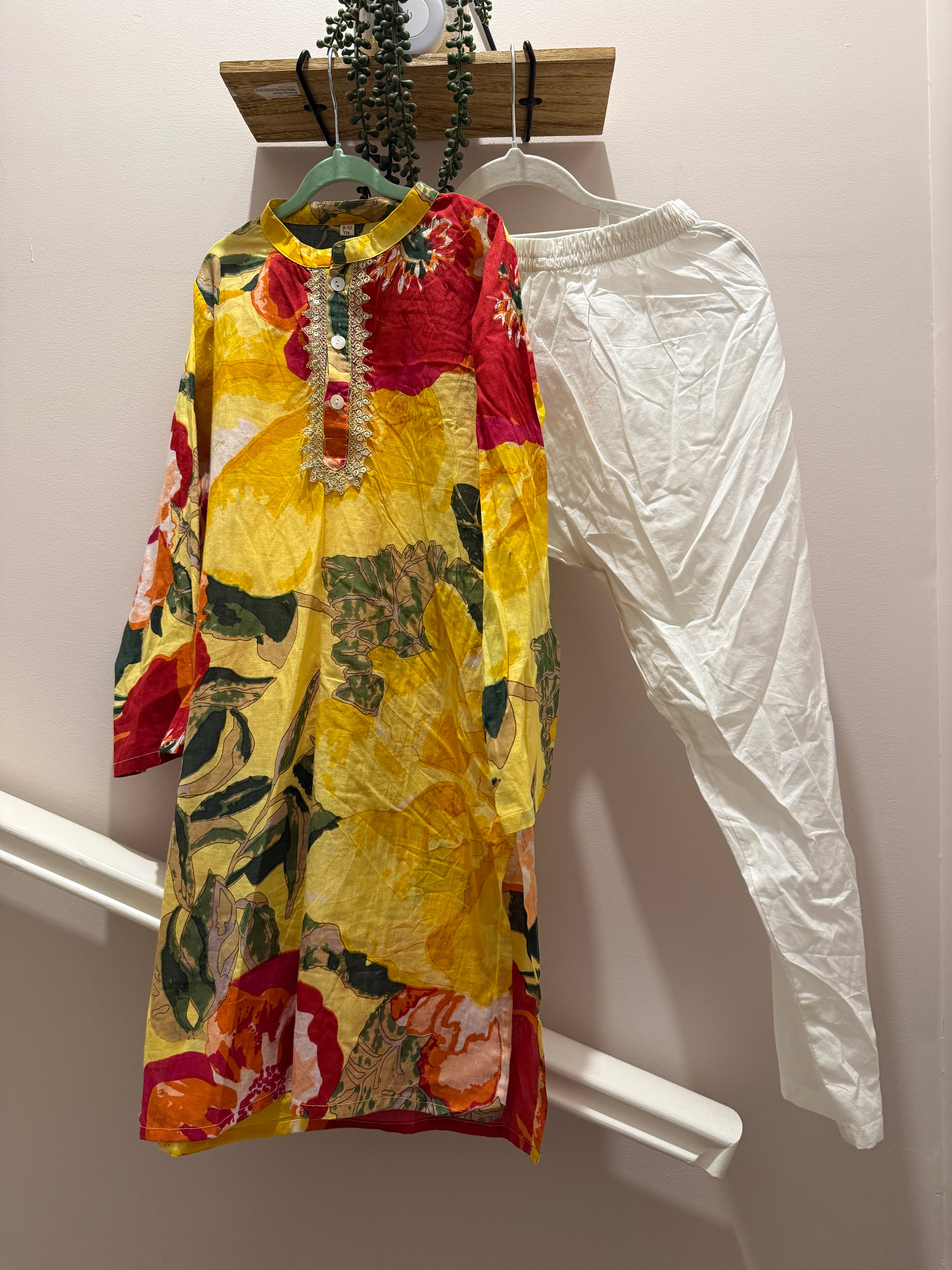 Basanti Champ — Boys Cotton Kurta Pyjama Set