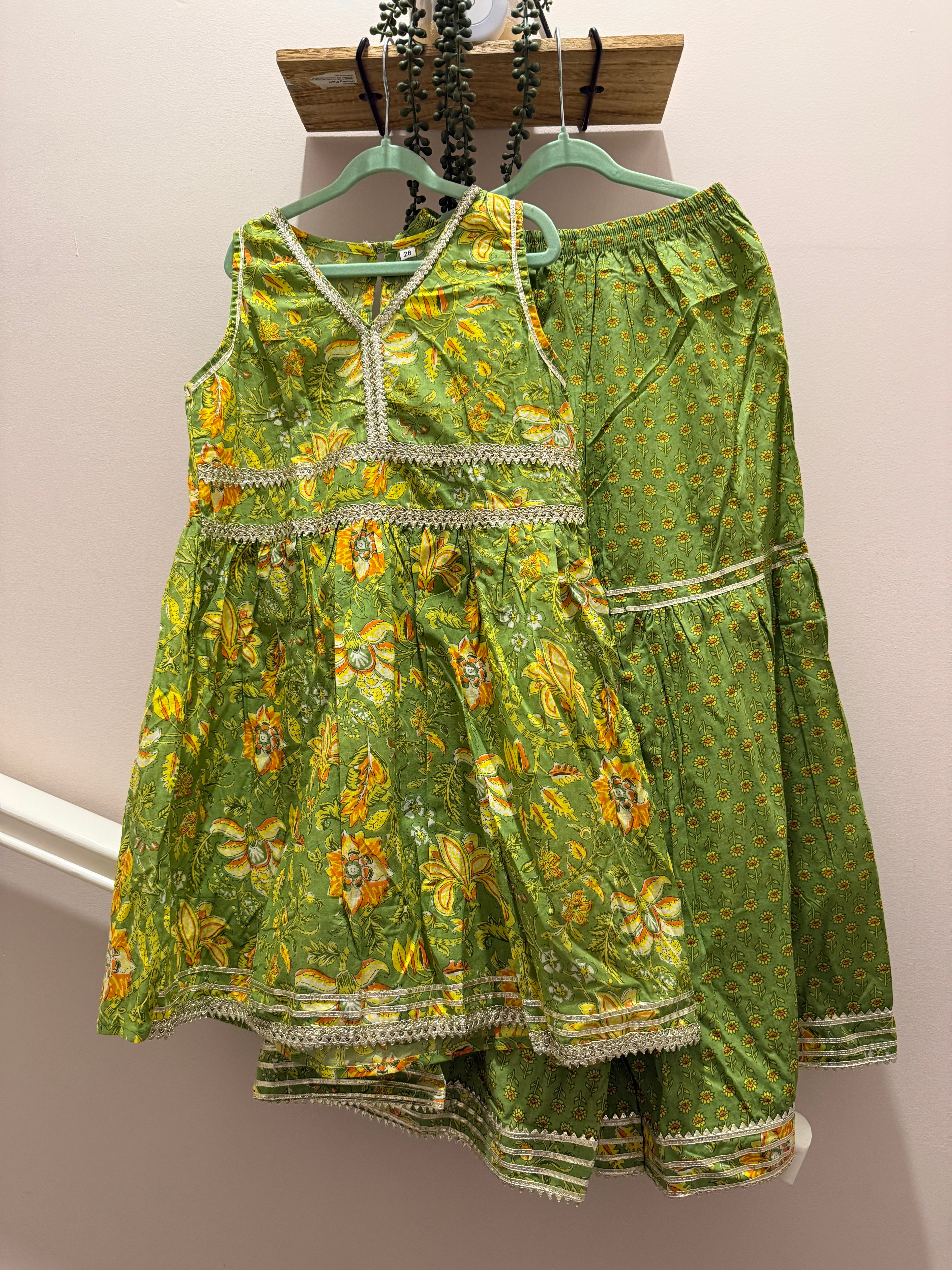 Hari Pari — Girls Cotton Sharara Co-Ord Set