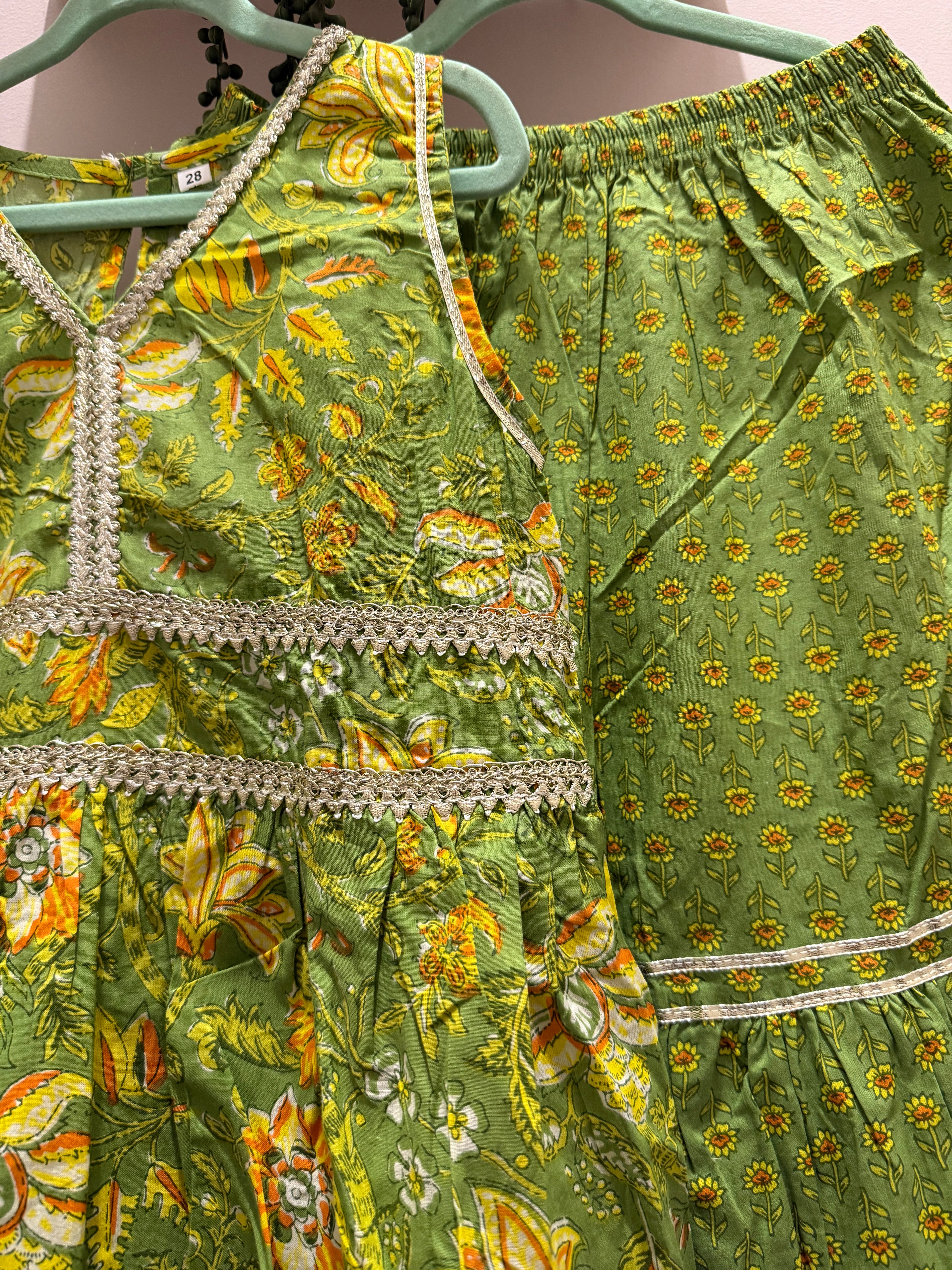 Hari Pari — Girls Cotton Sharara Co-Ord Set