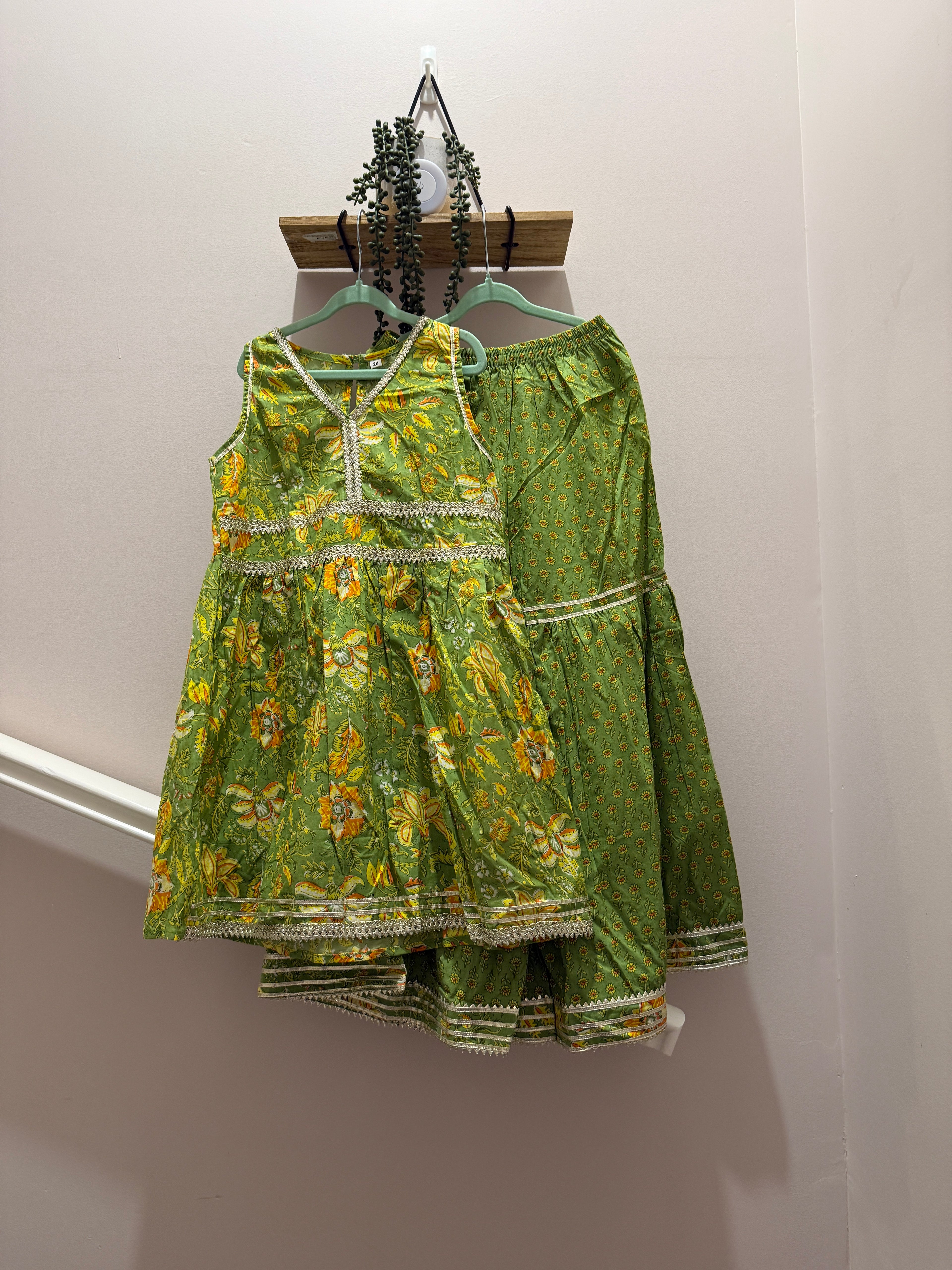 Hari Pari — Girls Cotton Sharara Co-Ord Set