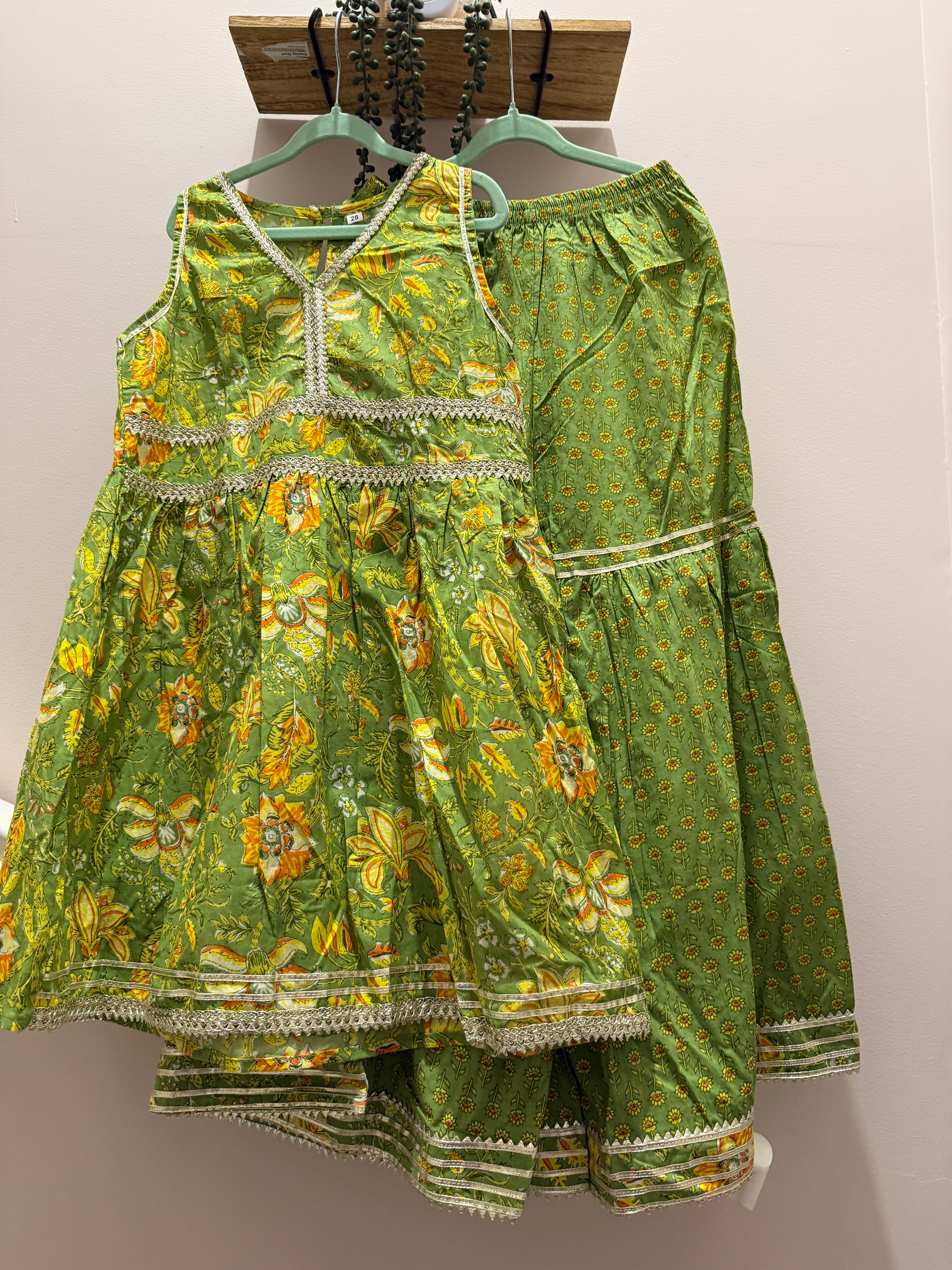 Hari Pari — Girls Cotton Sharara Co-Ord Set