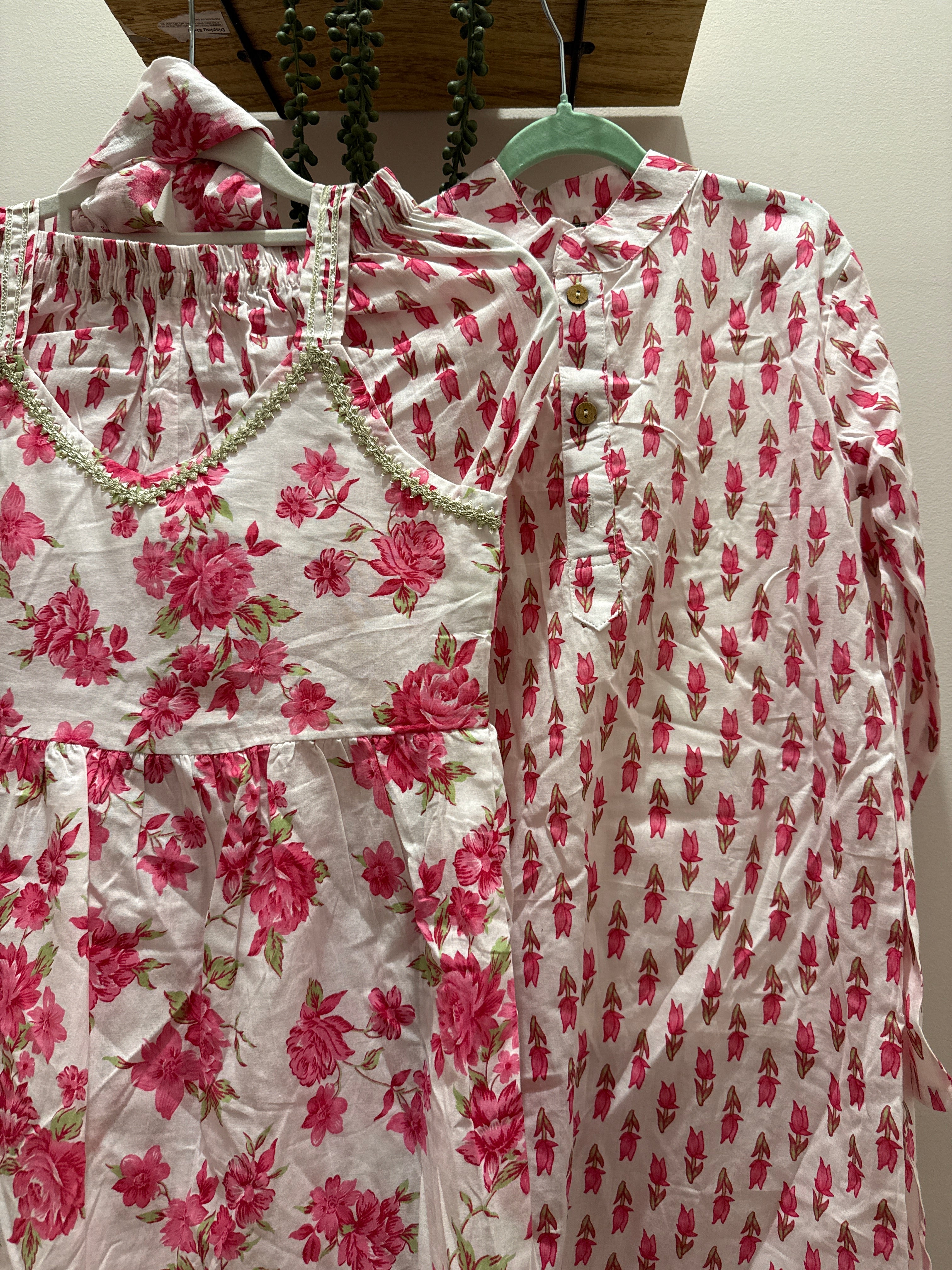 Gulabi Siblings — Matching Cotton Ethnic Set (Sold Separately)