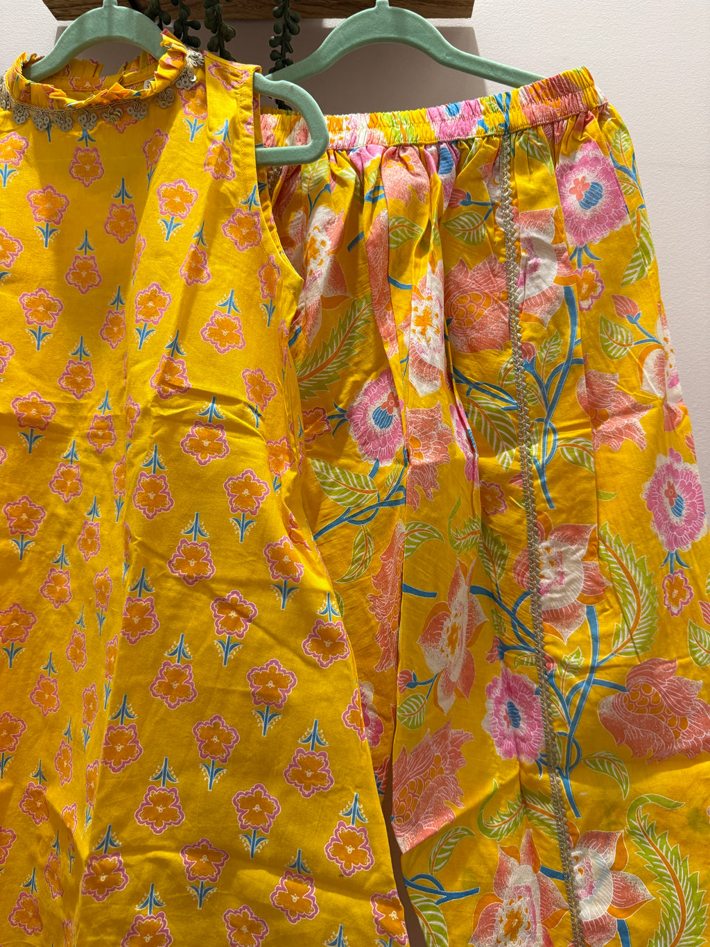 Phool Pari — Girls Cotton A-Line Kurta Tulip Pants Set