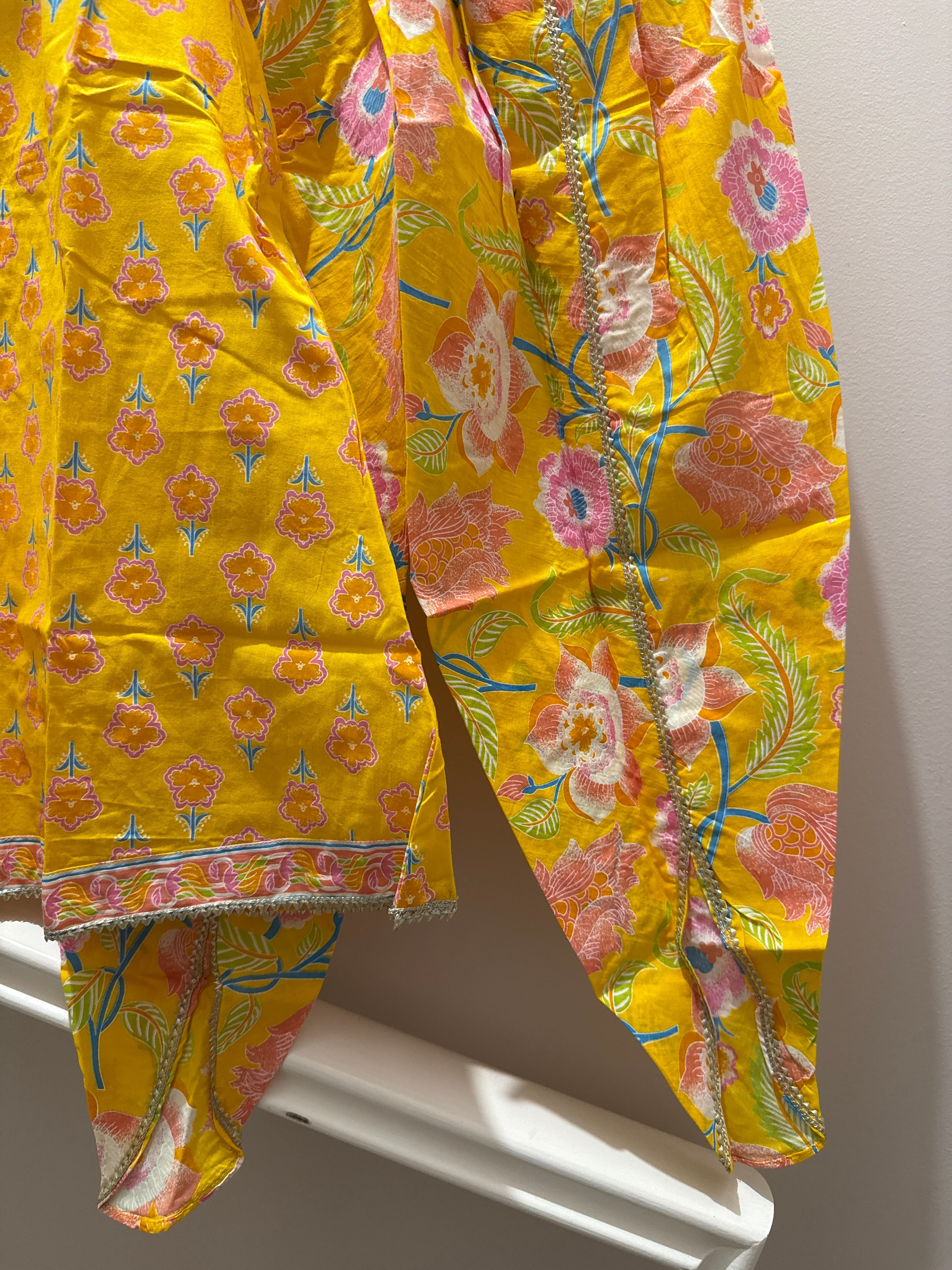 Phool Pari — Girls Cotton A-Line Kurta Tulip Pants Set