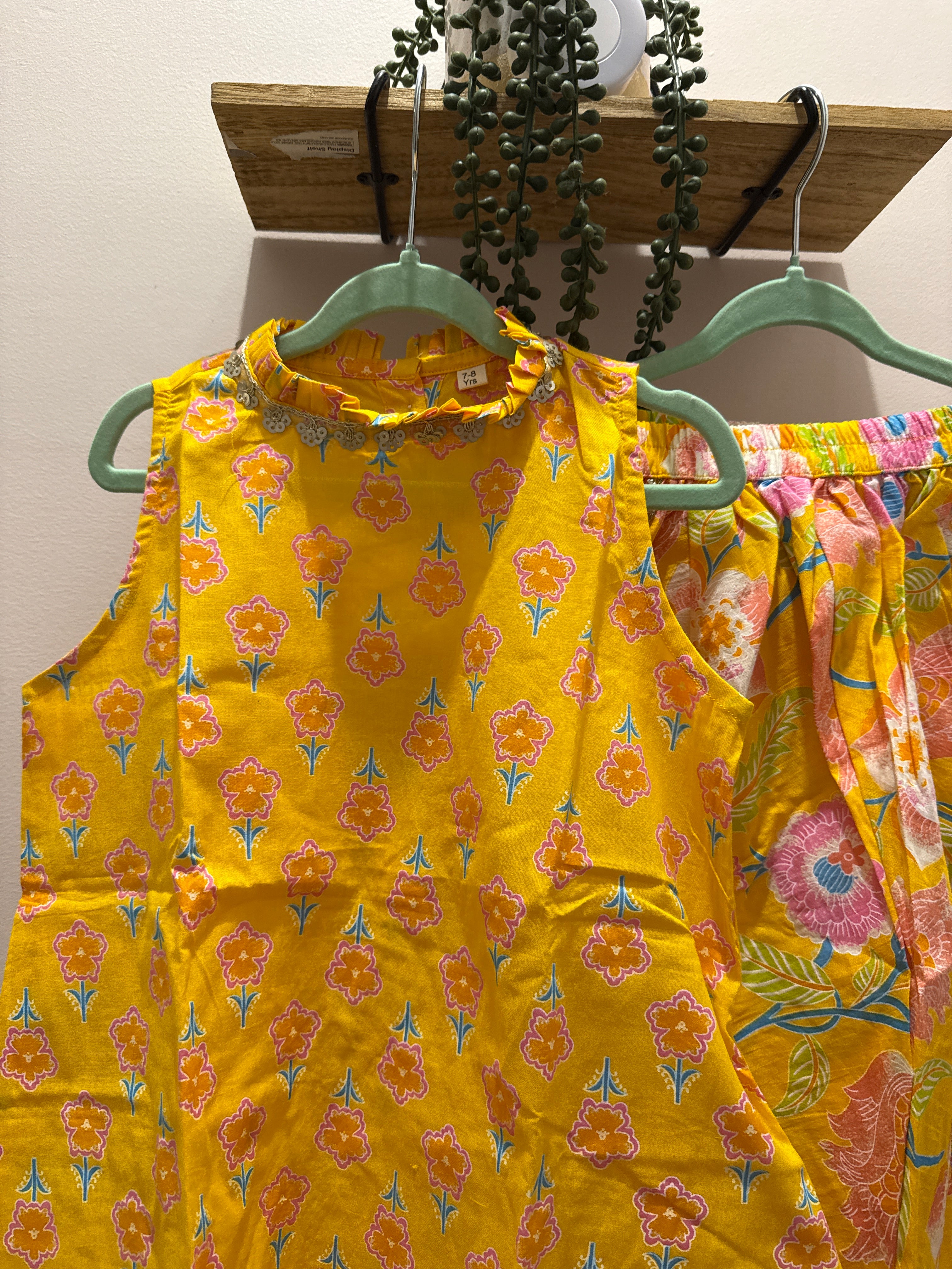 Phool Pari — Girls Cotton A-Line Kurta Tulip Pants Set