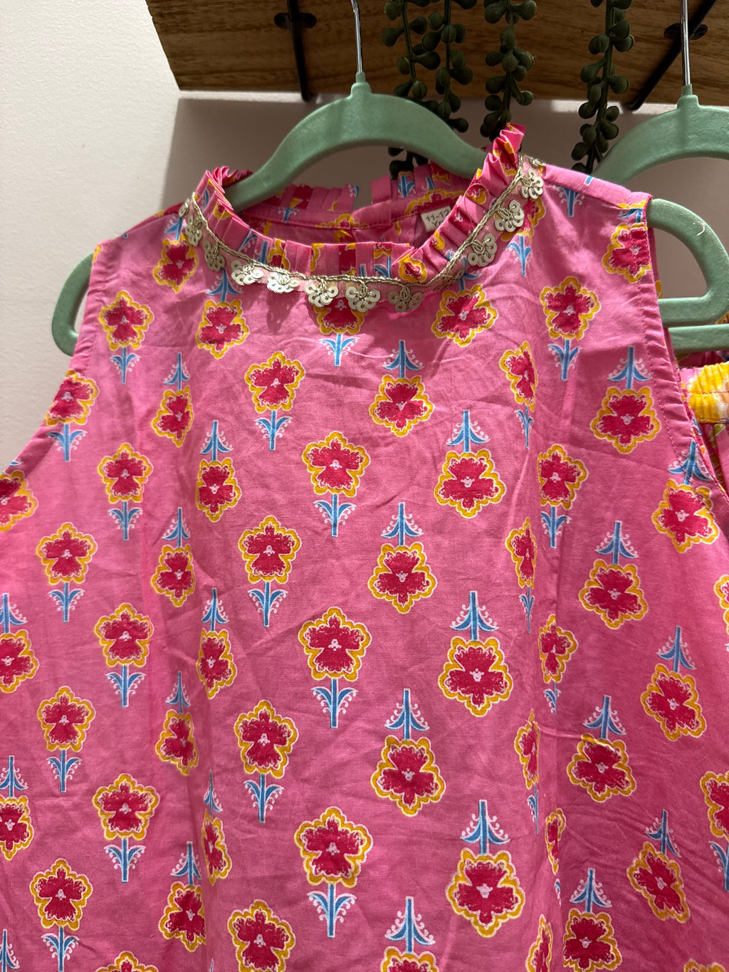 Phool Pari — Girls Cotton A-Line Kurta Tulip Pants Set