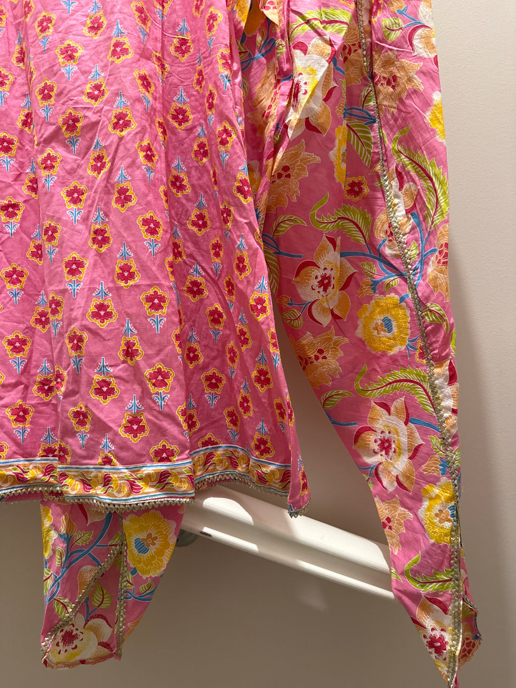 Phool Pari — Girls Cotton A-Line Kurta Tulip Pants Set