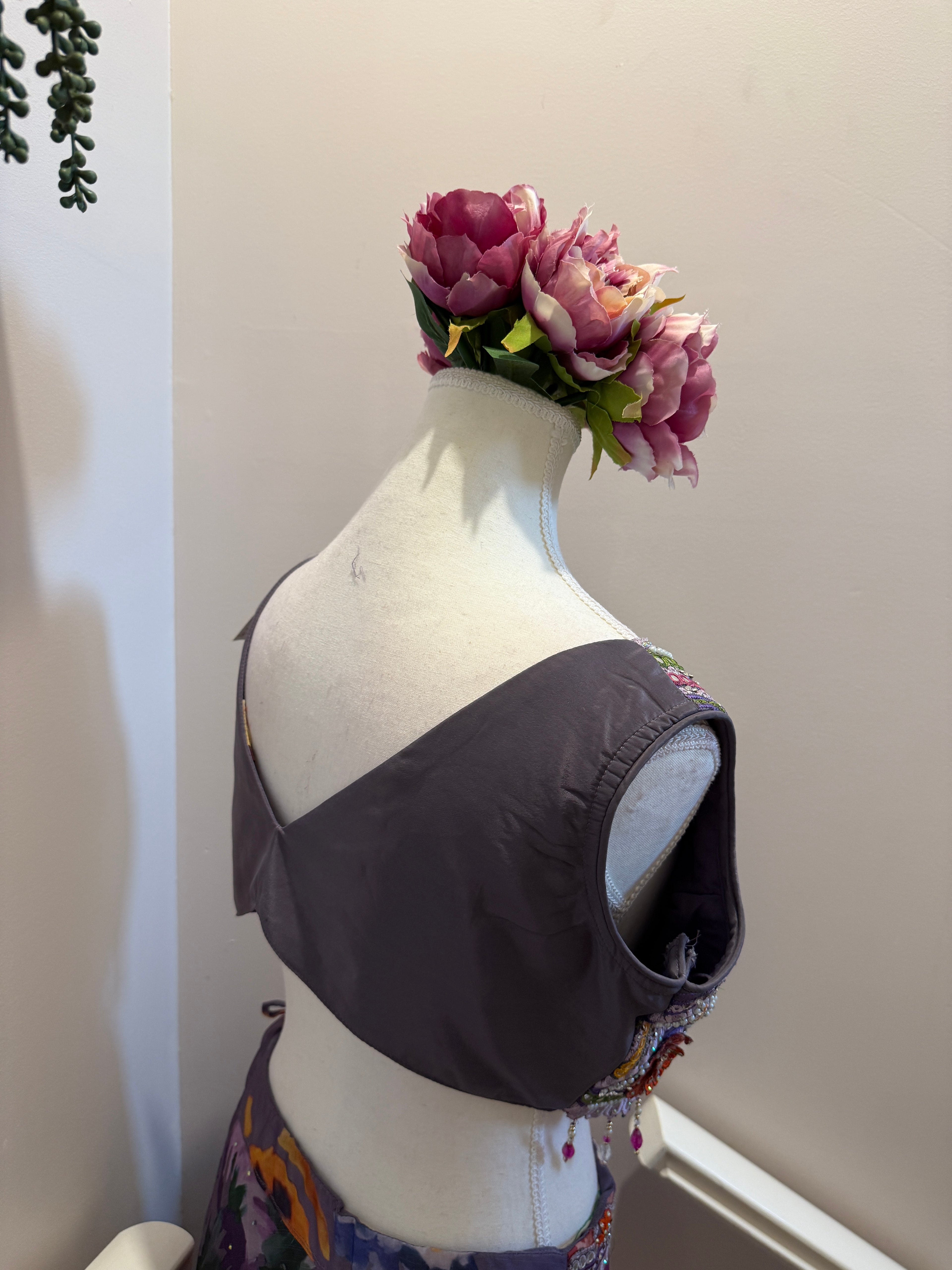 Lavanya Bloom — Floral Georgette Cape Lehenga Set