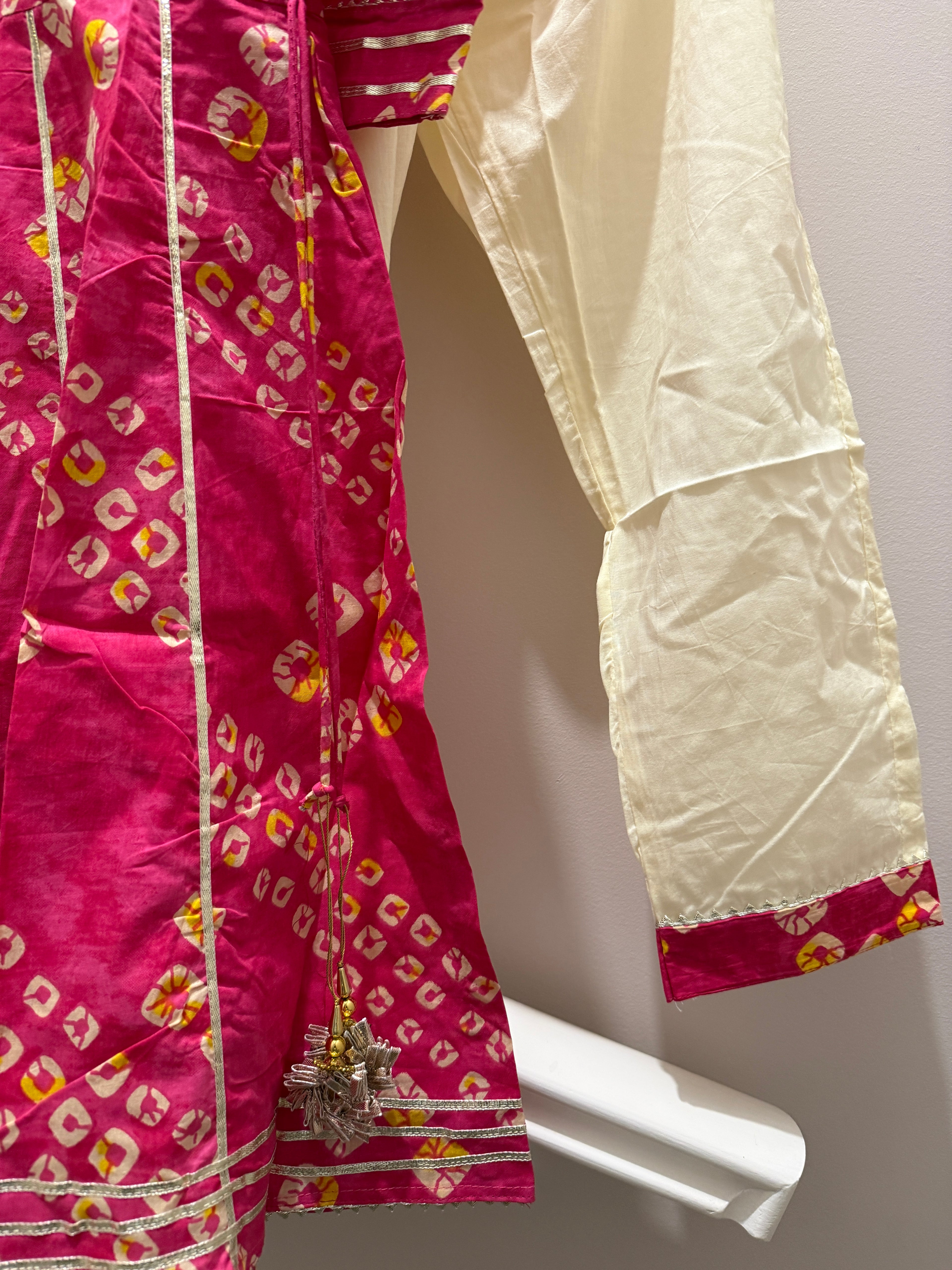 Rani Bandhani — Girls Cotton Anarkali Co-Ord Set