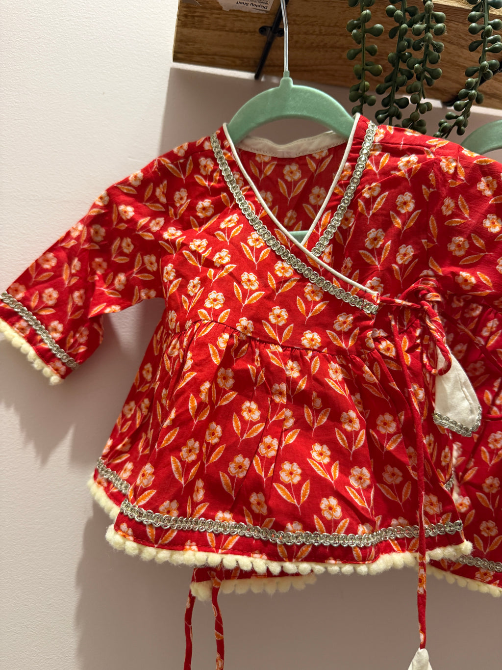 Gulaal Pari — Infant Girls Cotton Angrakha Skirt Set