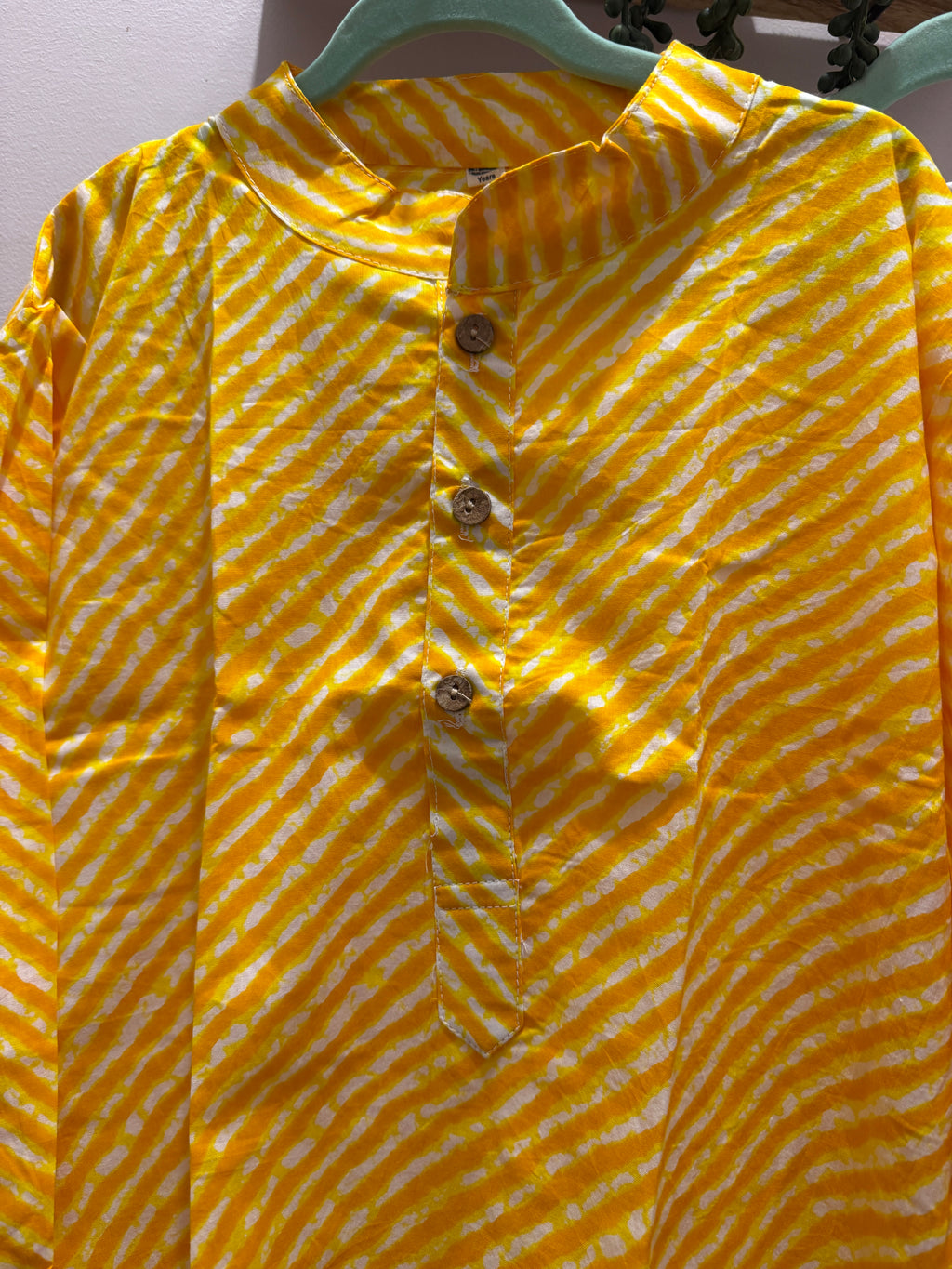 Haldi Leheriya — Boys Cotton Kurta Pyjama Set