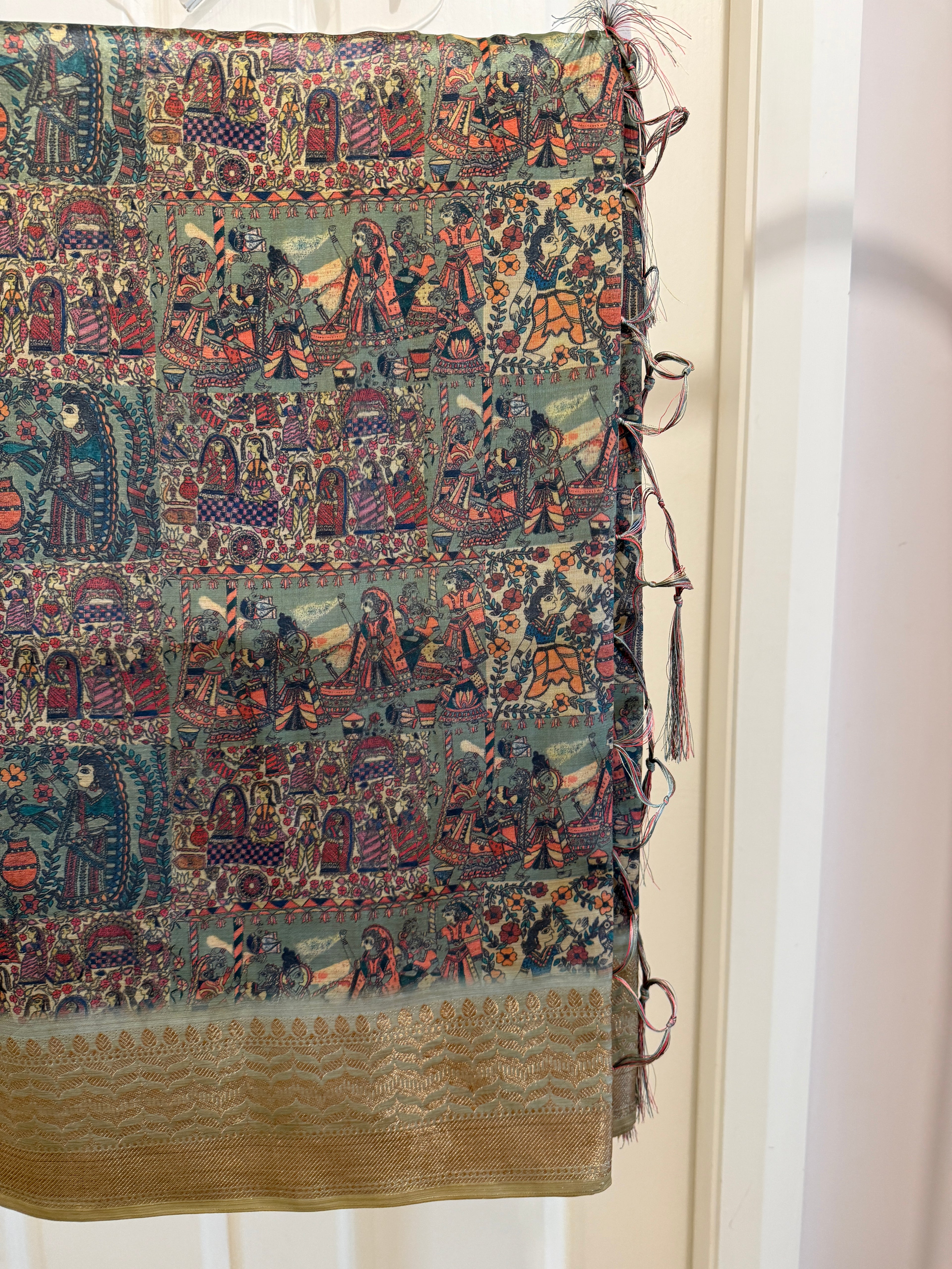 Royal Madhubani Muse Saree