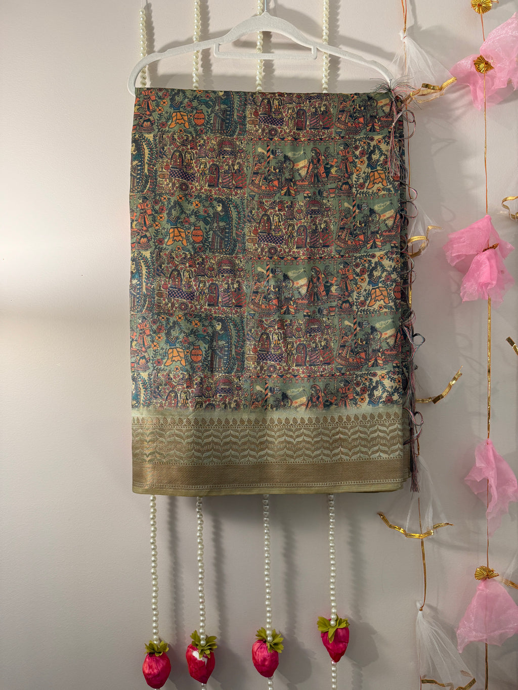 Royal Madhubani Muse Saree