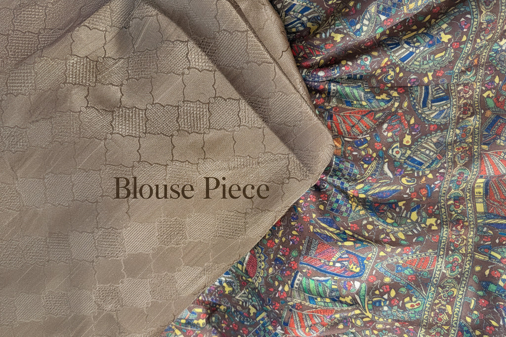 Royal Madhubani Muse Saree