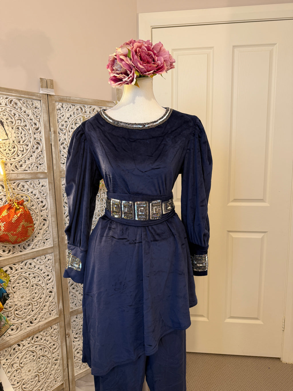 Midnight Muse Suede Velvet Co-Ord Set