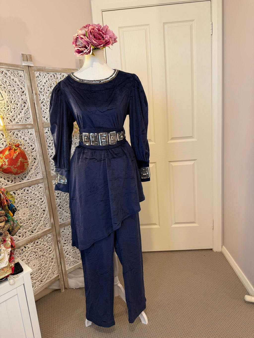 Midnight Muse Suede Velvet Co-Ord Set