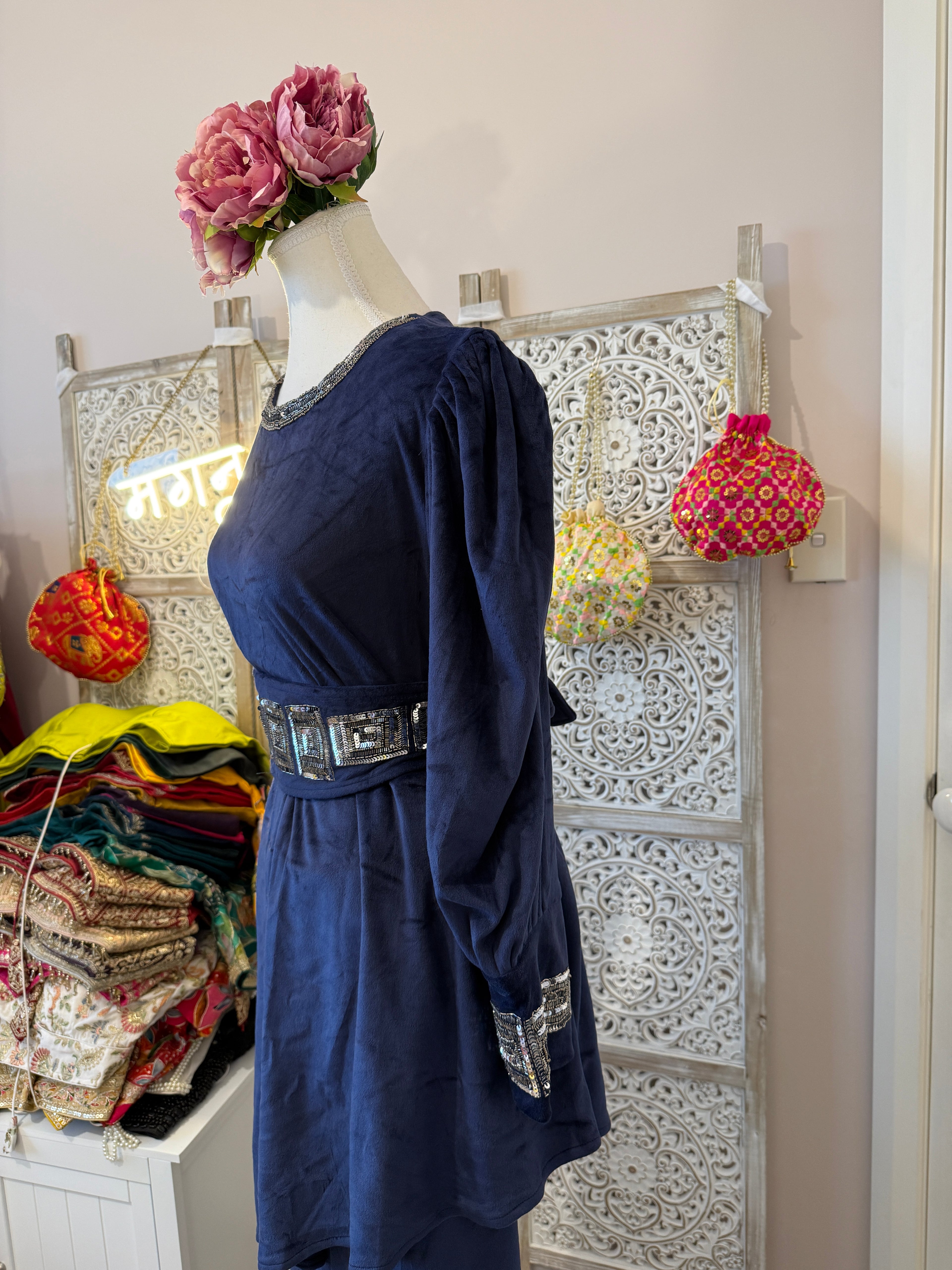 Midnight Muse Suede Velvet Co-Ord Set