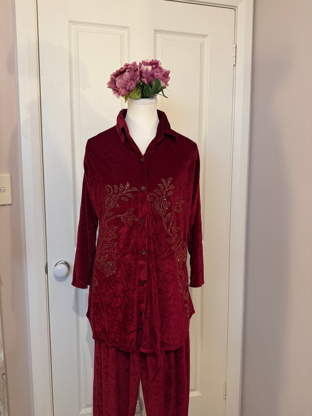 Autumn Bloom Velvet Set