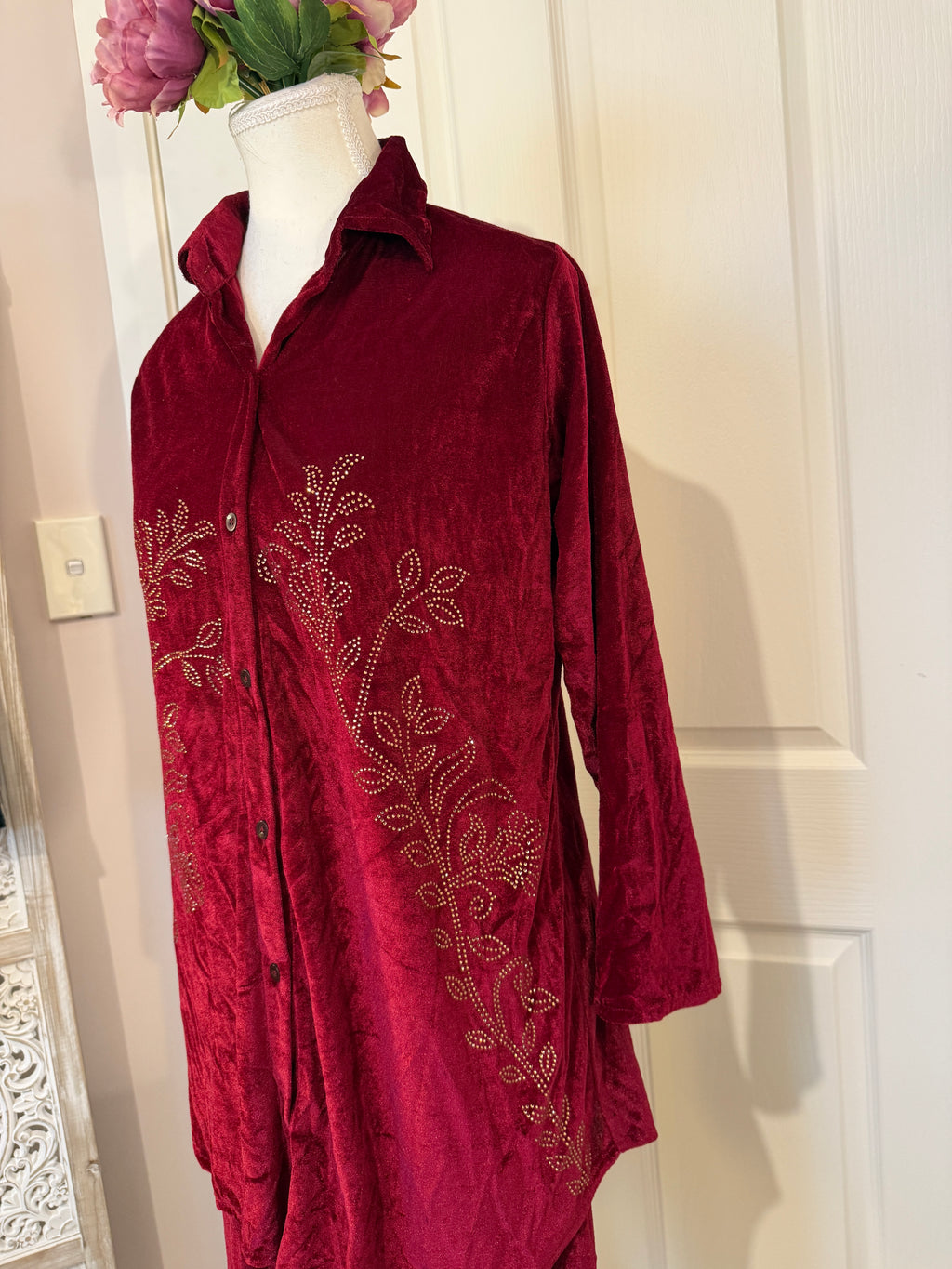Autumn Bloom Velvet Set
