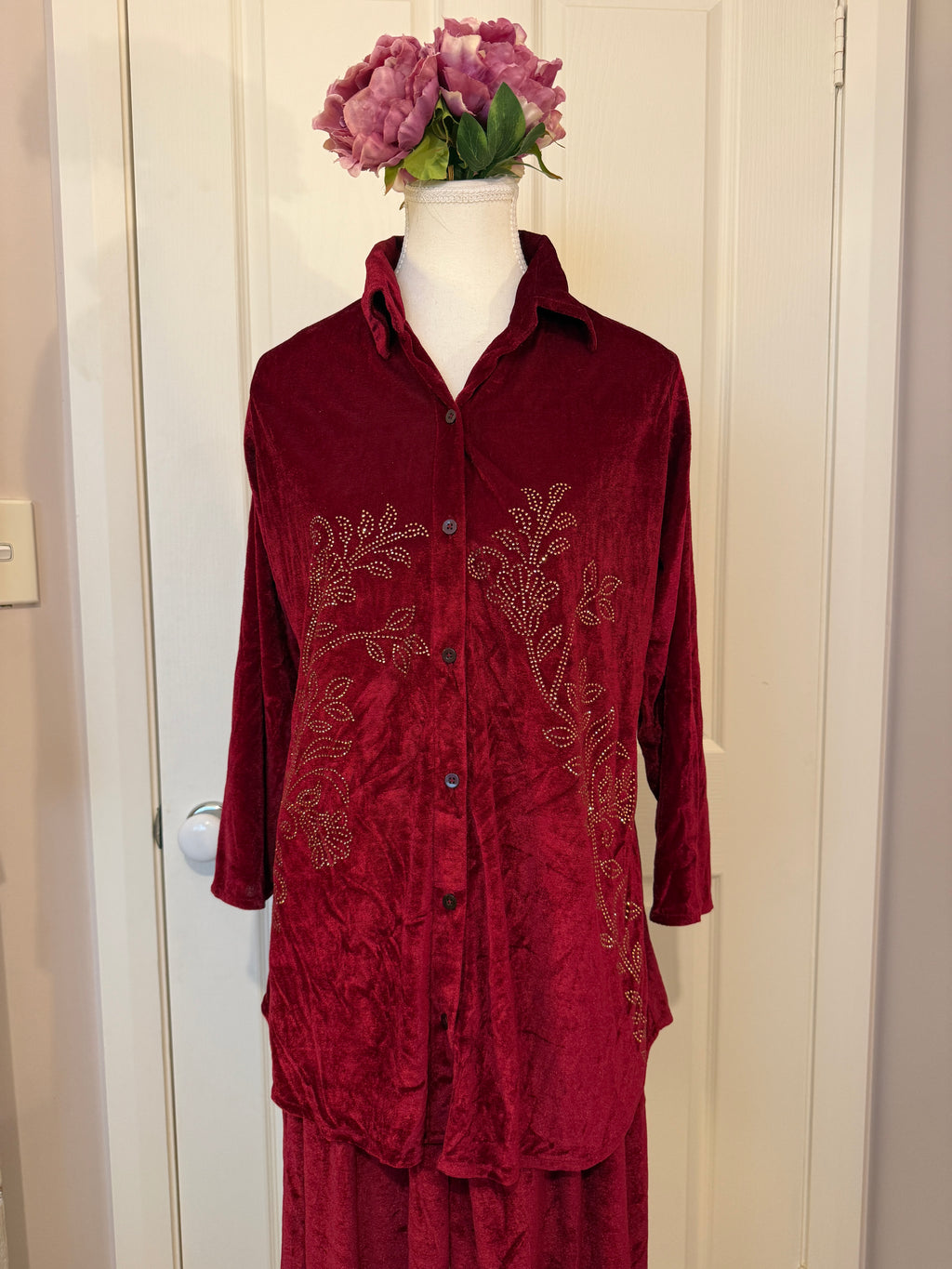 Autumn Bloom Velvet Set