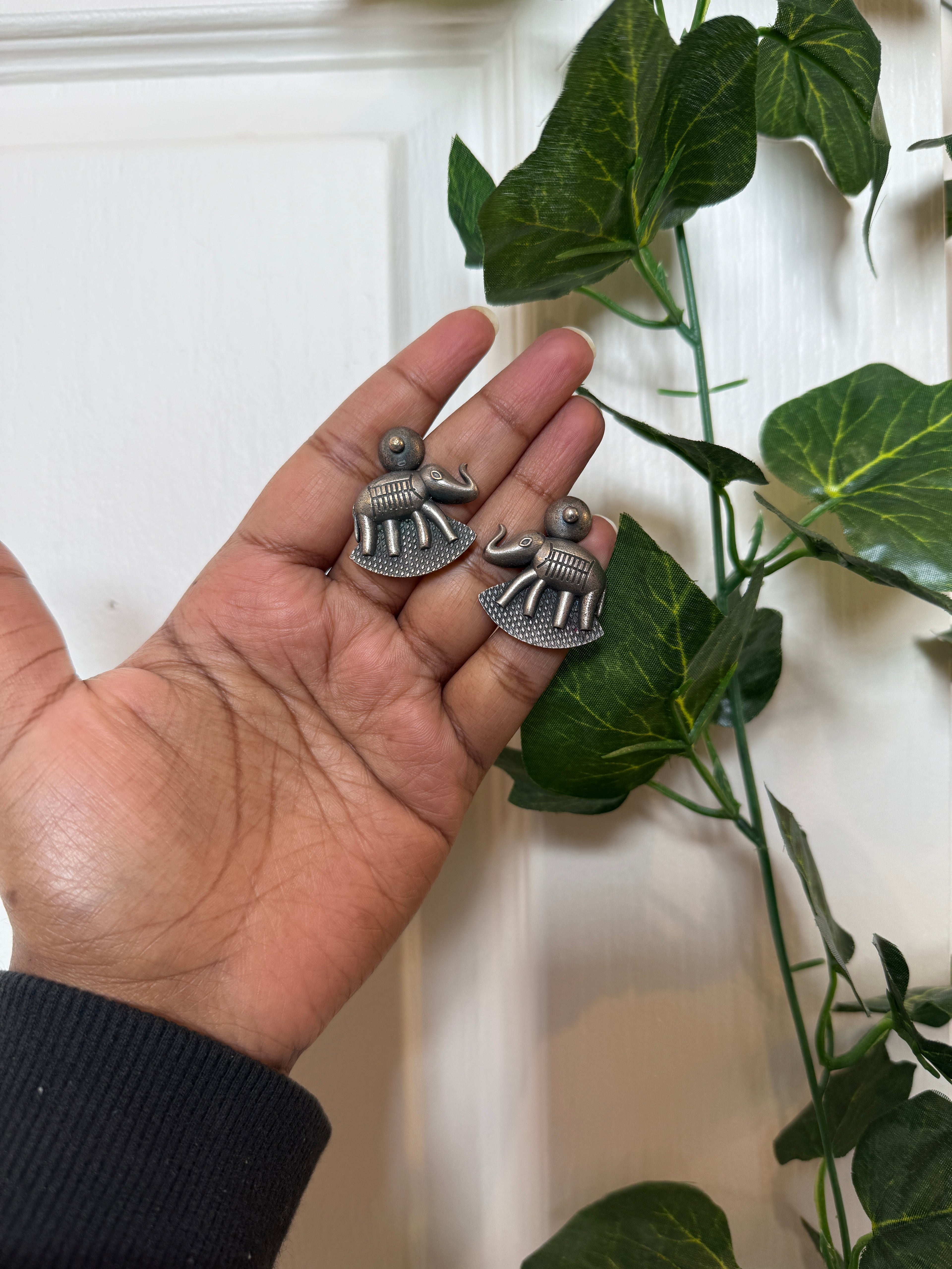 Royal Elephant Stud Earrings