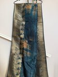 Pure Dolla Silk Banarsi Dupatta- Blue